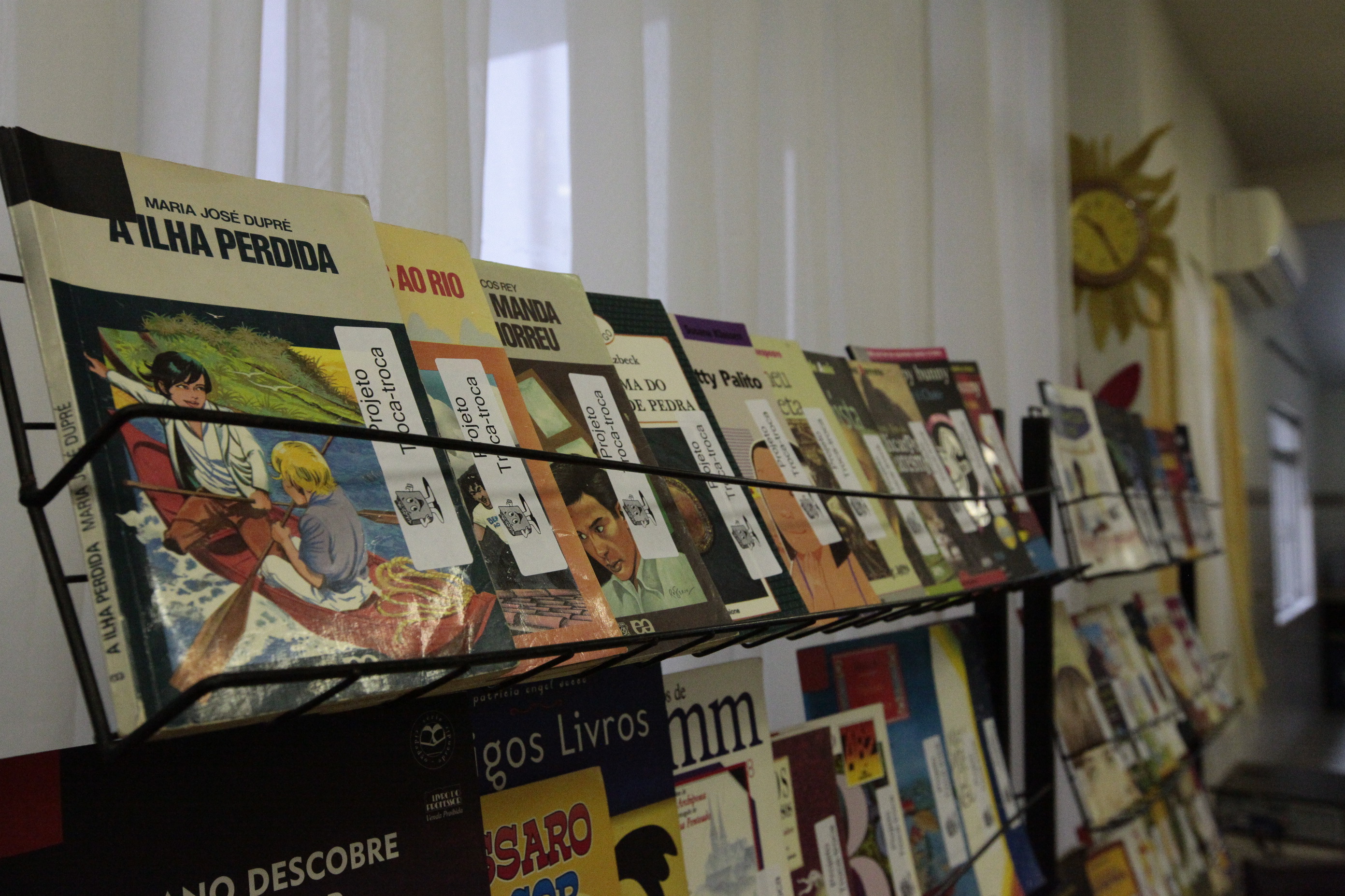 Projeto Troca-Troca de Livros Infanto-juvenis Biblioteca Pública De Santa Catarina. Foto: Laís Amorim / Agência AL