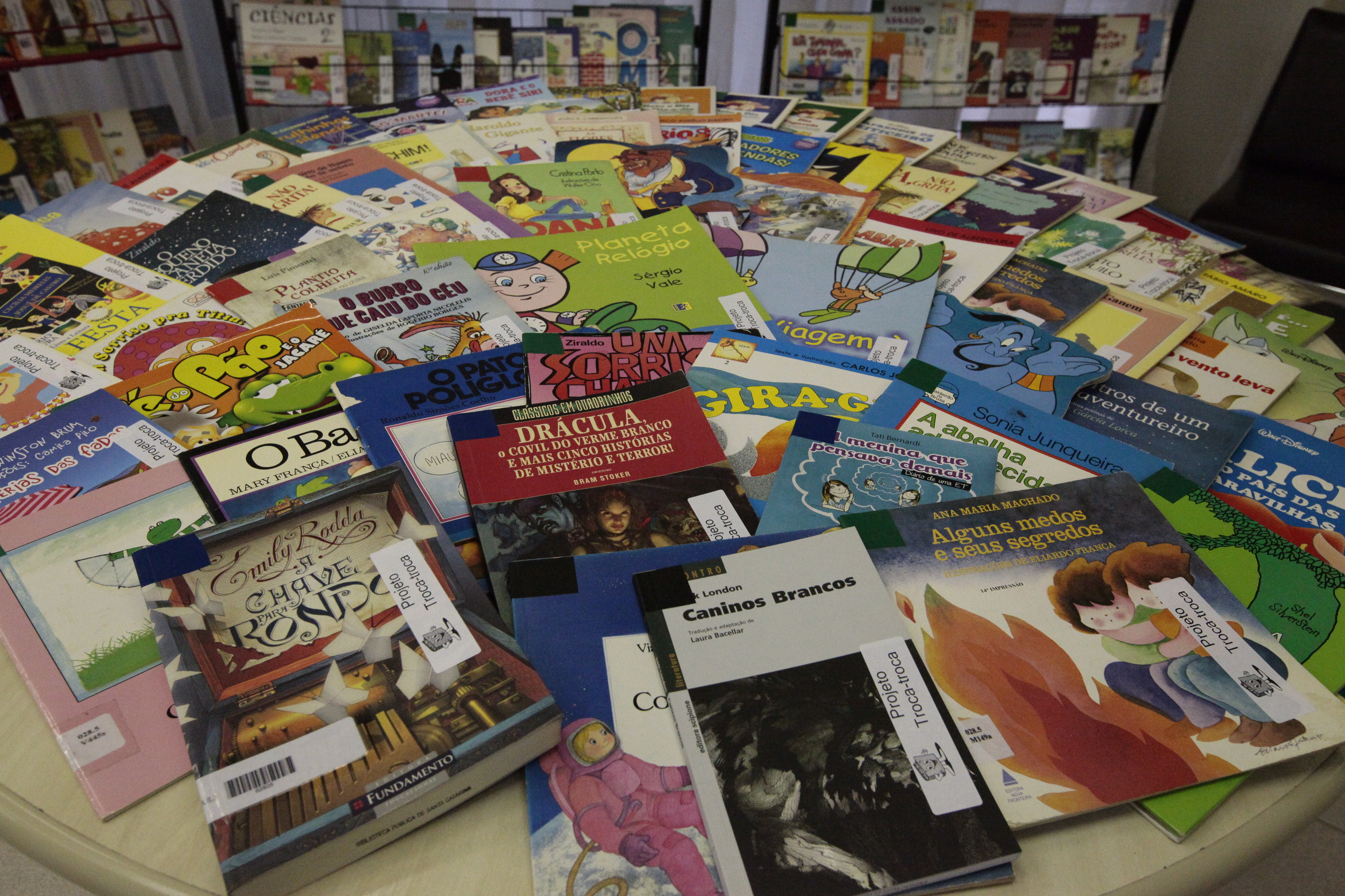 Projeto Troca-Troca de Livros Infanto-juvenis Biblioteca Pública De Santa Catarina. Foto: Laís Amorim / Agência AL