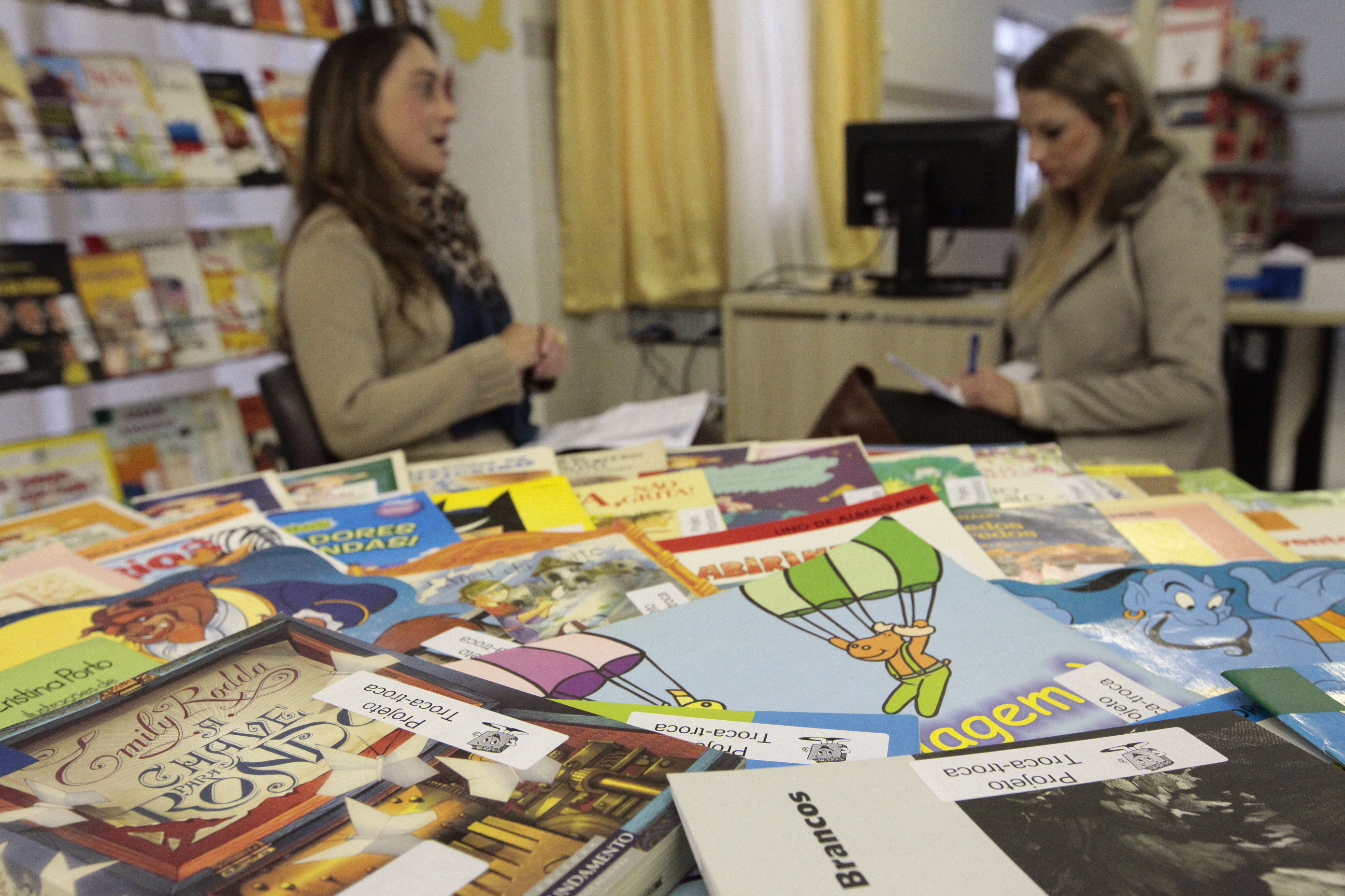 Projeto Troca-Troca de Livros Infanto-juvenis Biblioteca Pública De Santa Catarina. Foto: Laís Amorim / Agência AL