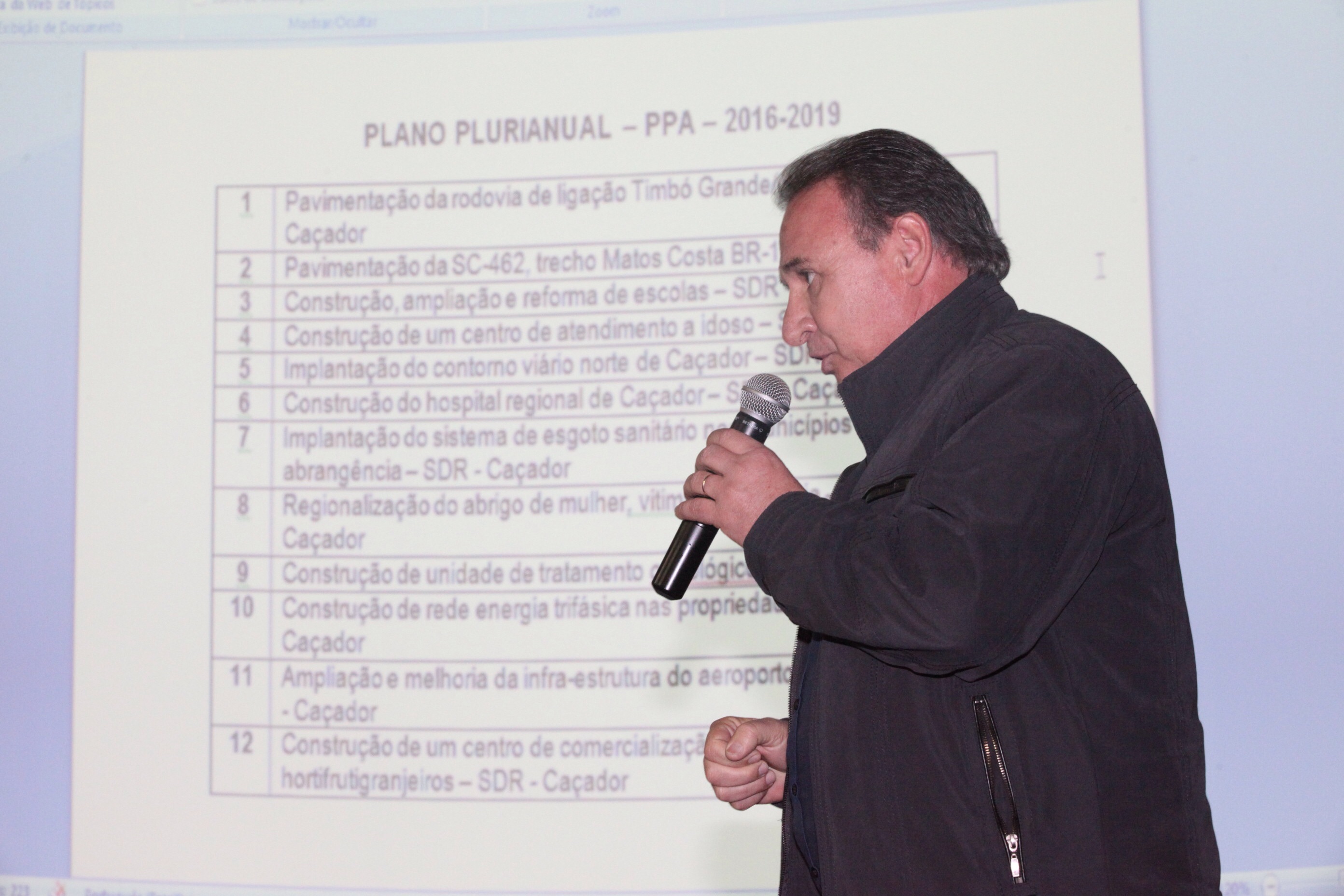 Orçamento Regionalizado - Caçador. Foto: Fábio Queiroz / Agência AL