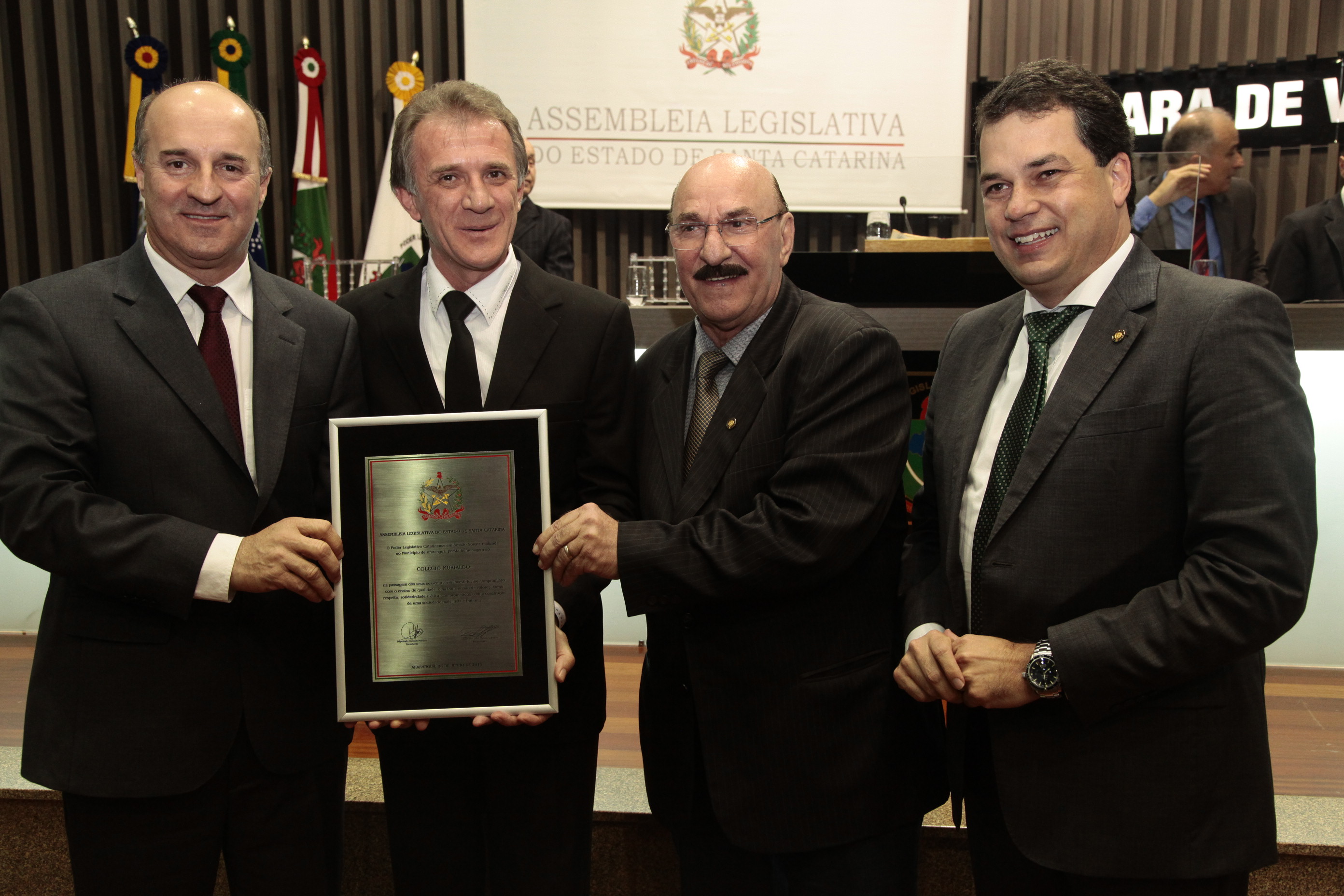 Sessão Solene em homenagem ao Colégio Murialdo pela passagem dos seus 60 anos de fundação. Foto: Miriam Zomer/Agência AL