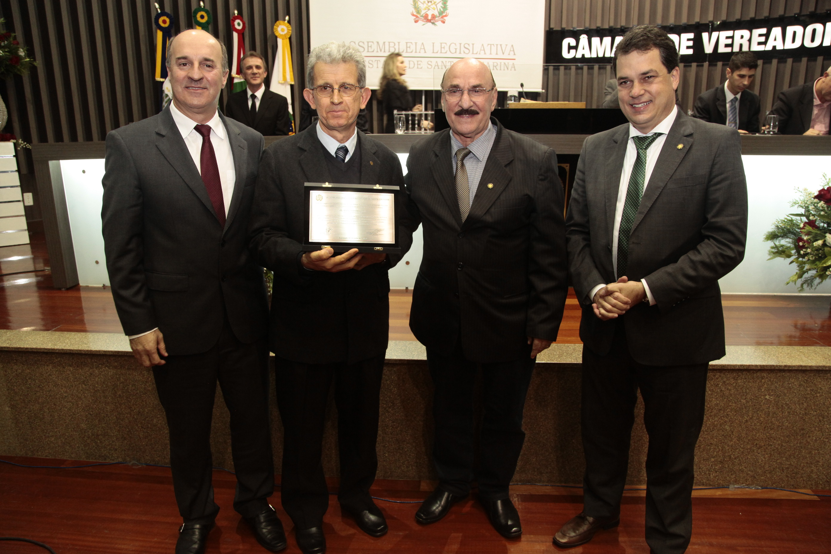 Sessão Solene em homenagem ao Colégio Murialdo pela passagem dos seus 60 anos de fundação. Foto: Miriam Zomer/Agência AL