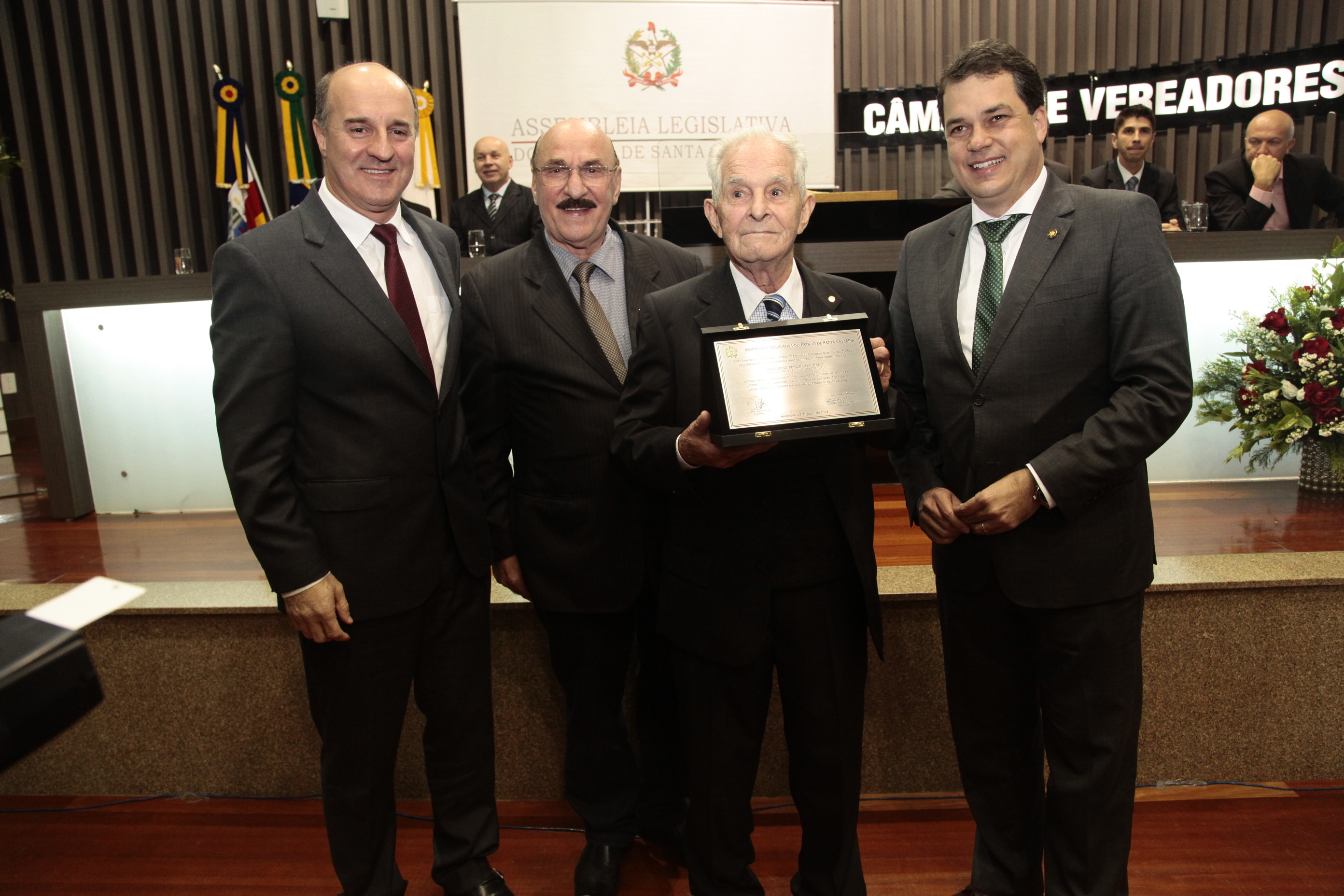 Sessão Solene em homenagem ao Colégio Murialdo pela passagem dos seus 60 anos de fundação. Foto: Miriam Zomer/Agência AL