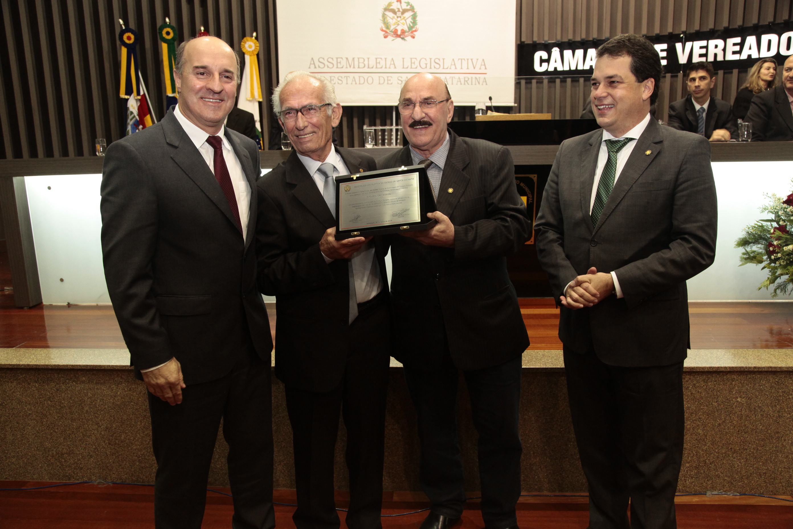 Sessão Solene em homenagem ao Colégio Murialdo pela passagem dos seus 60 anos de fundação. Foto: Miriam Zomer/Agência AL