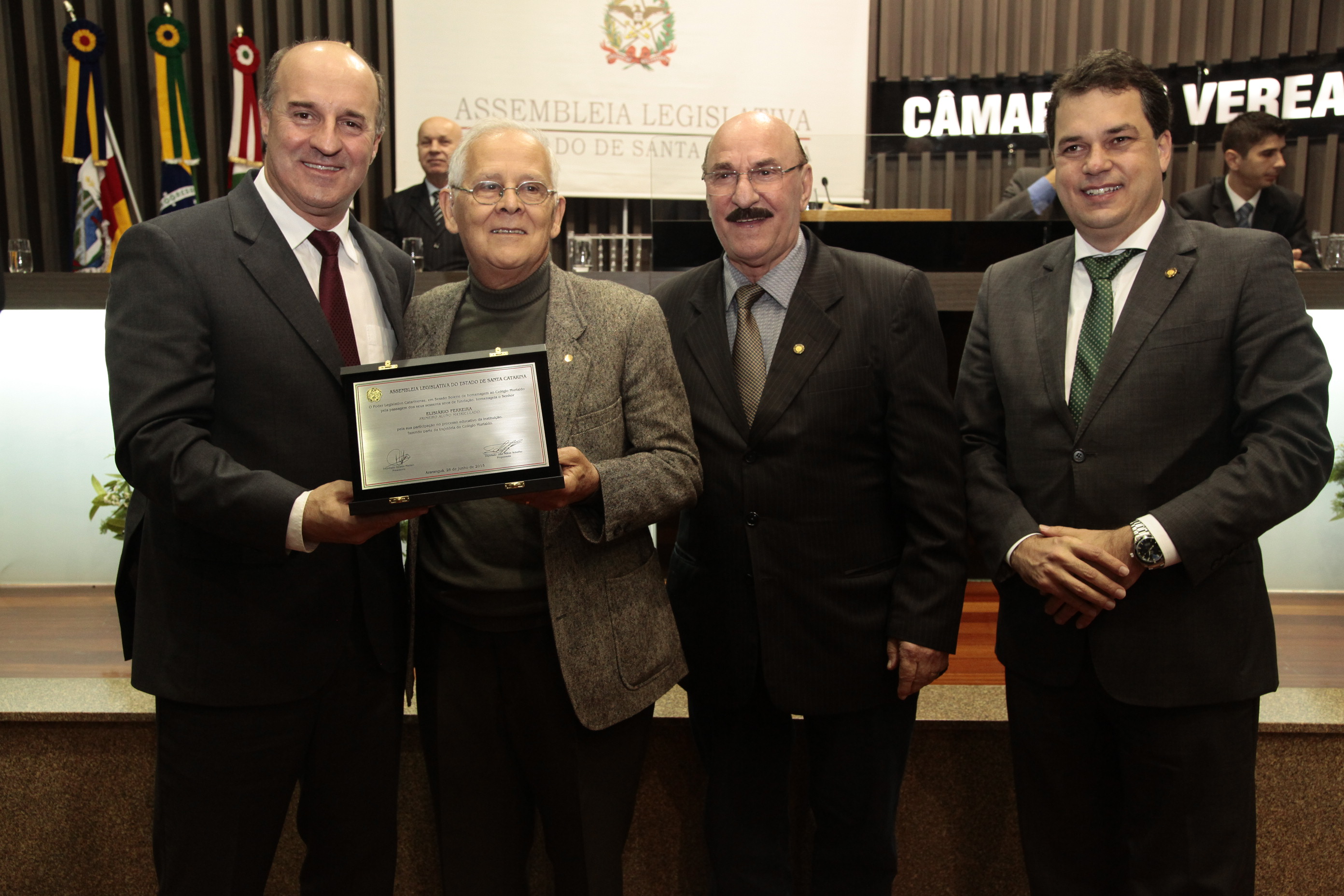 Sessão Solene em homenagem ao Colégio Murialdo pela passagem dos seus 60 anos de fundação. Foto: Miriam Zomer/Agência AL