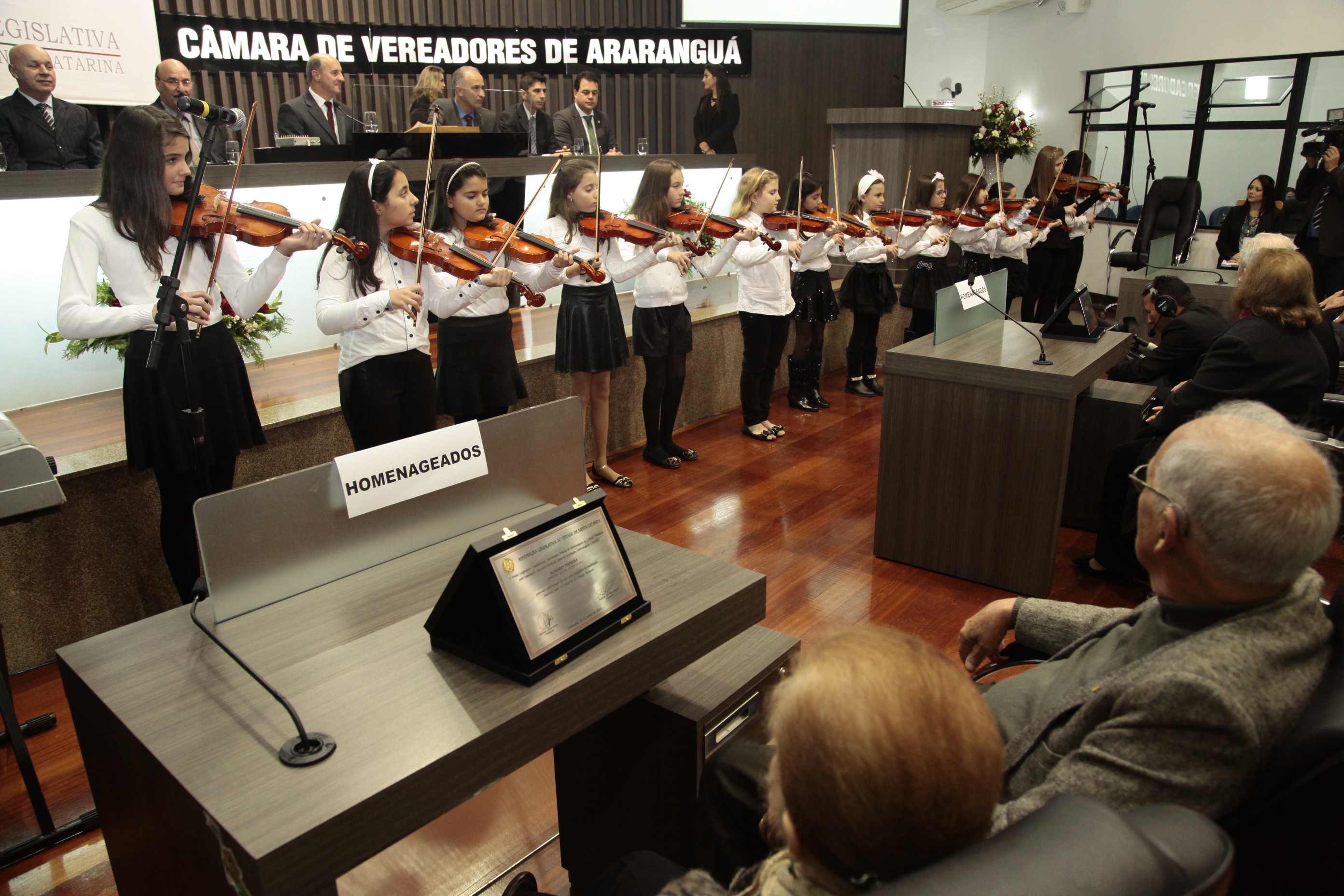 Sessão Solene em homenagem ao Colégio Murialdo pela passagem dos seus 60 anos de fundação. Foto: Miriam Zomer/Agência AL