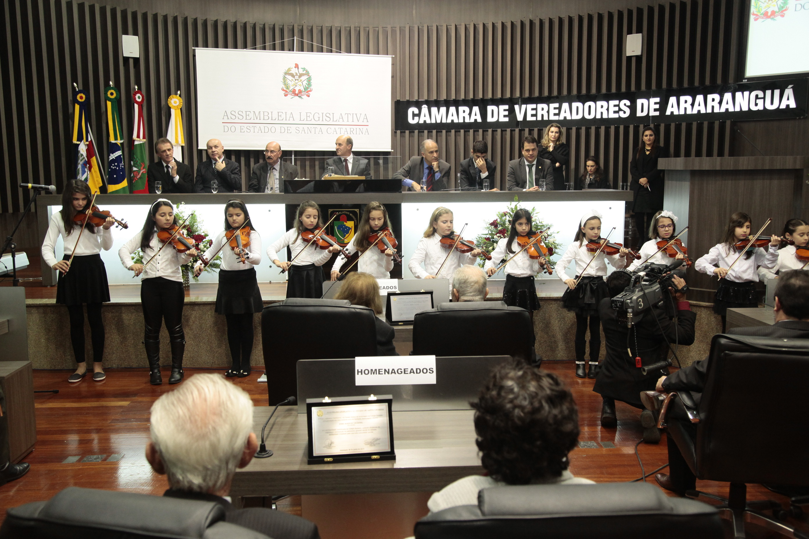 Sessão Solene em homenagem ao Colégio Murialdo pela passagem dos seus 60 anos de fundação. Foto: Miriam Zomer/Agência AL