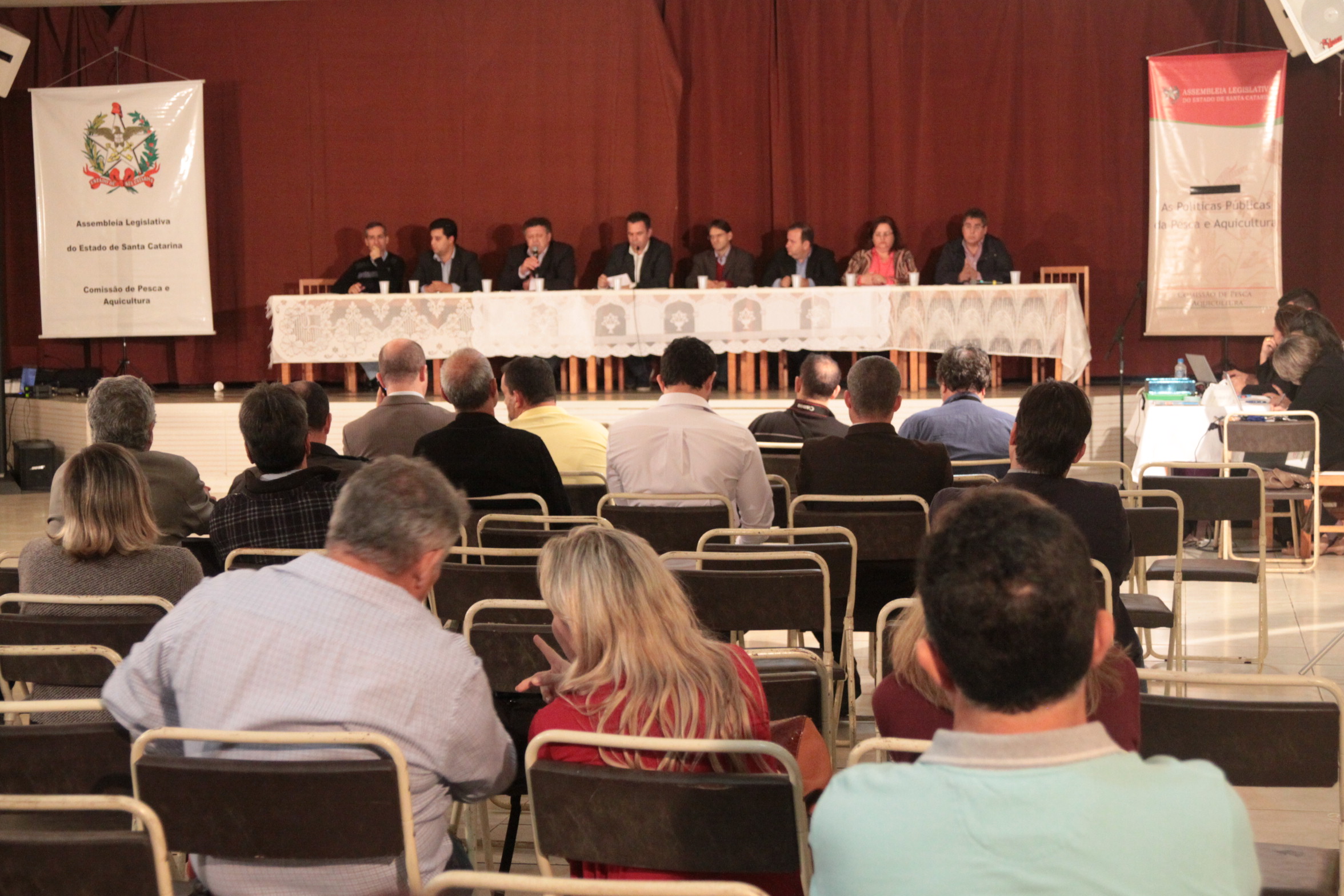 Audiência Pública sobre O Futuro da pesca e o terminal pesqueiro de Laguna. Foto: Eduardo Guedes de Oliveira/Agência AL