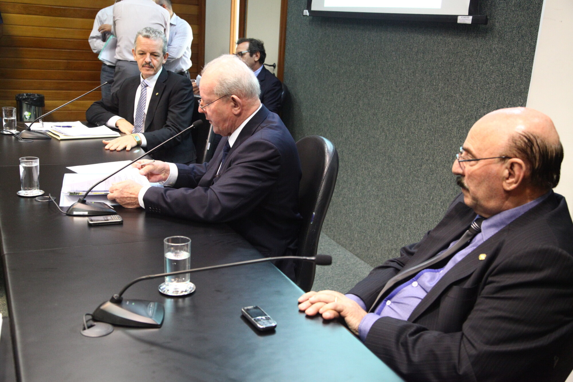 Deputados Dirceu Dresch, Marcos Veiria e Manoel Mota