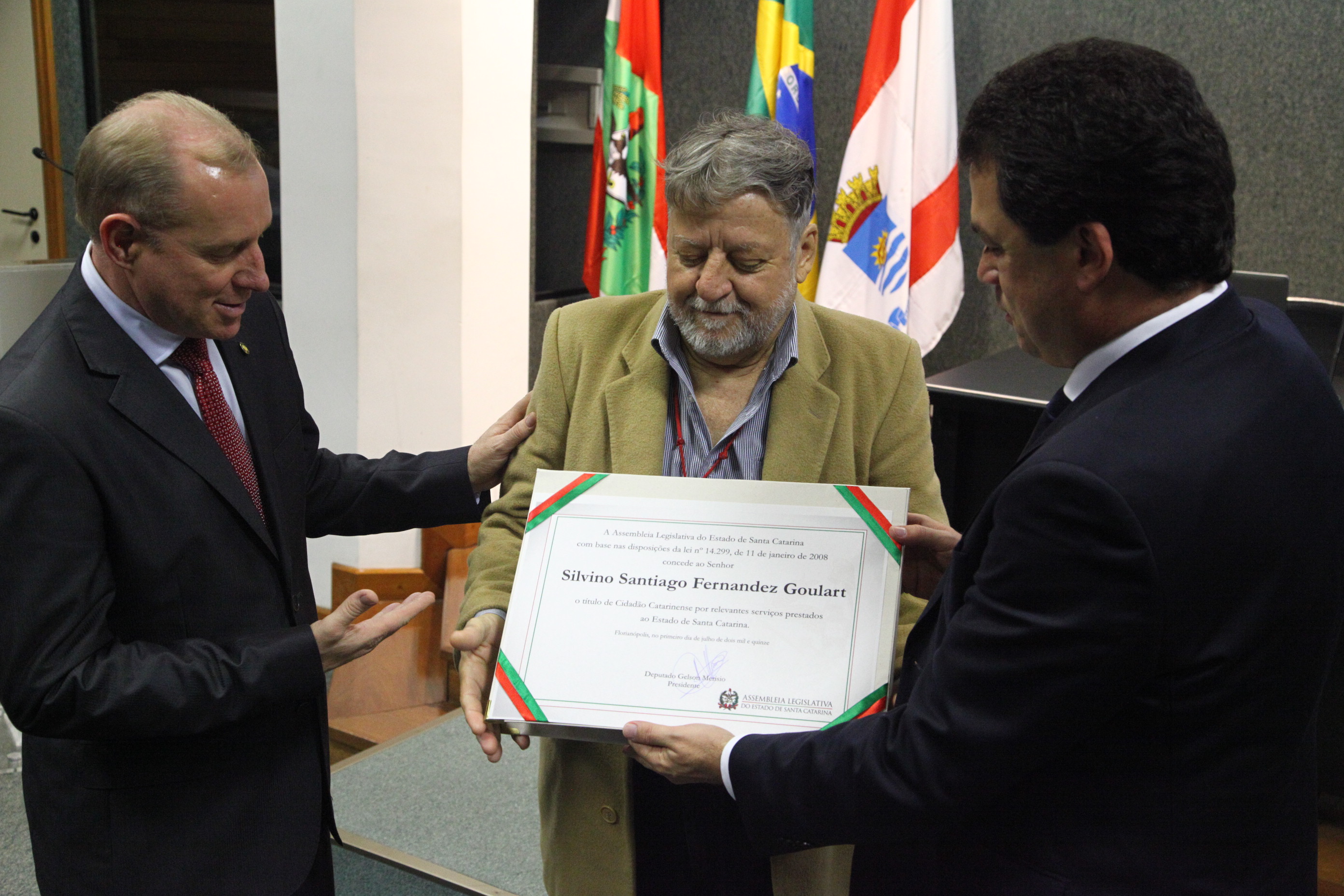 Título de Cidadão Catarinense - Silvino Santiago Fernandez Goulart