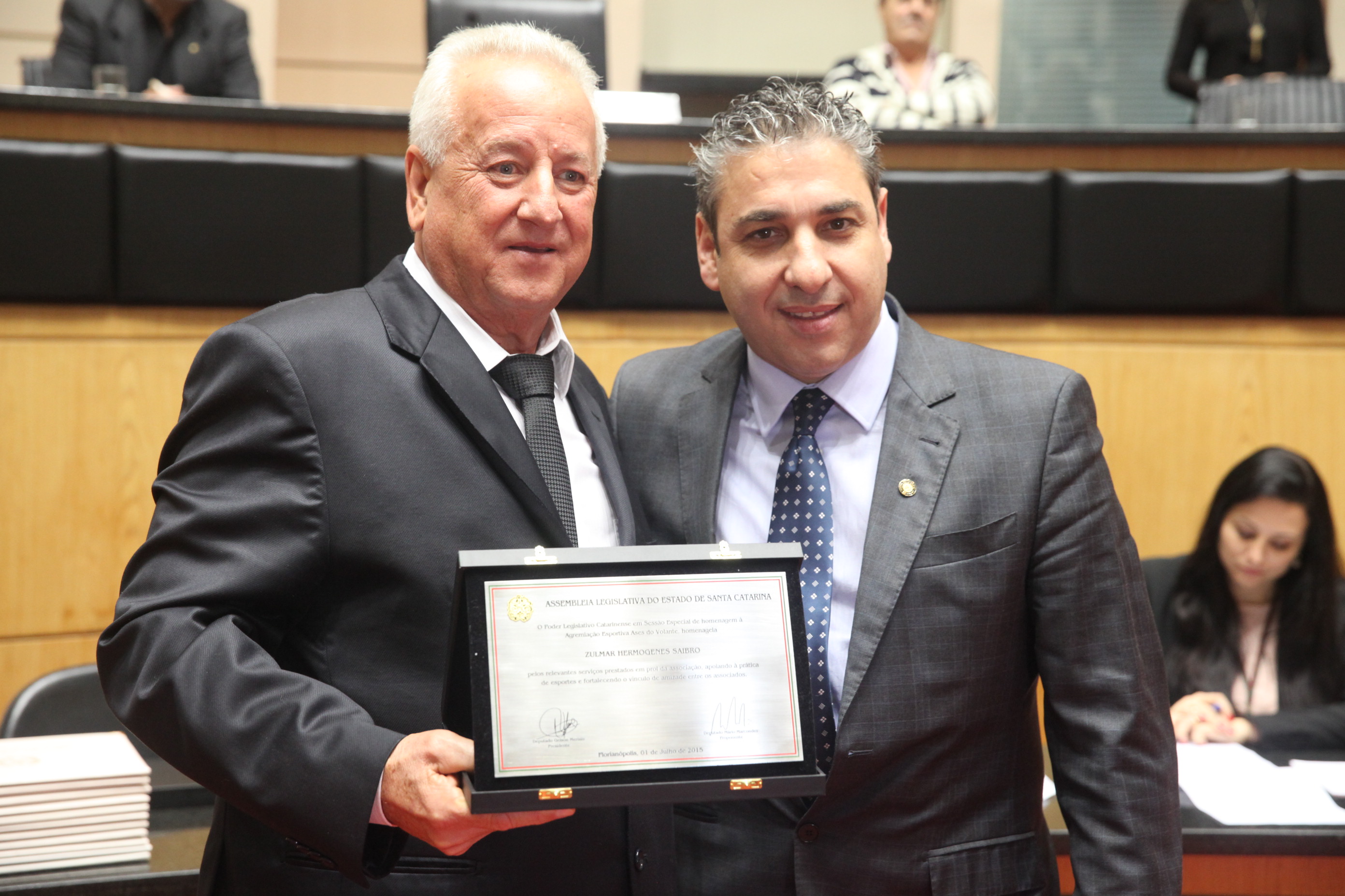 Sessão Especial em homenagem aos motoristas da Alesc. Foto: Fábio Queiroz / Agência AL
