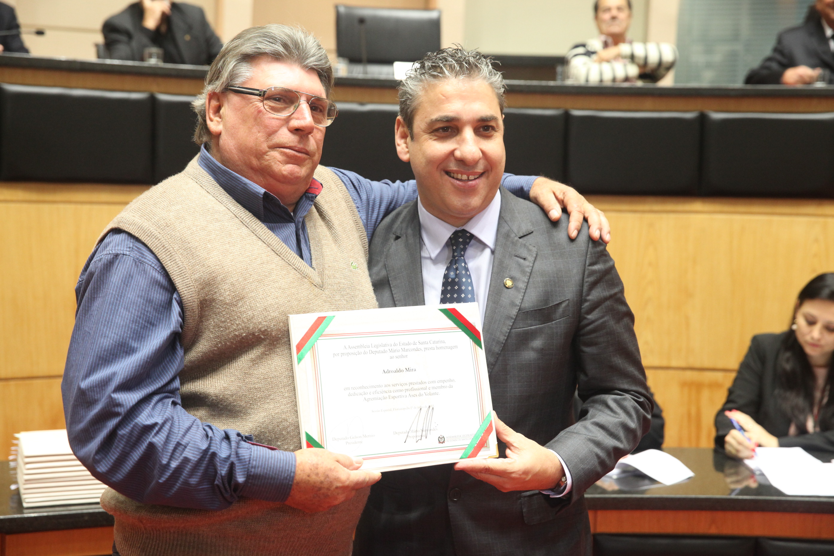 Sessão Especial em homenagem aos motoristas da Alesc. Foto: Fábio Queiroz / Agência AL