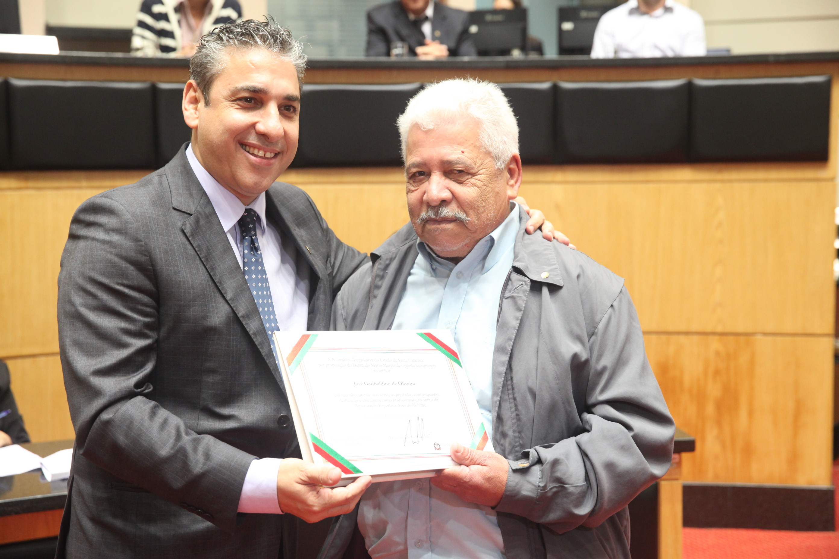 Sessão Especial em homenagem aos motoristas da Alesc. Foto: Fábio Queiroz / Agência AL