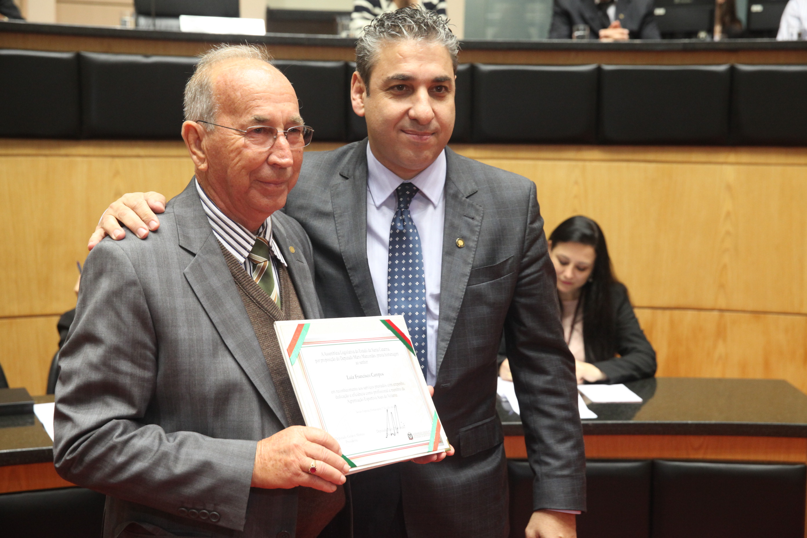 Sessão Especial em homenagem aos motoristas da Alesc. Foto: Fábio Queiroz / Agência AL