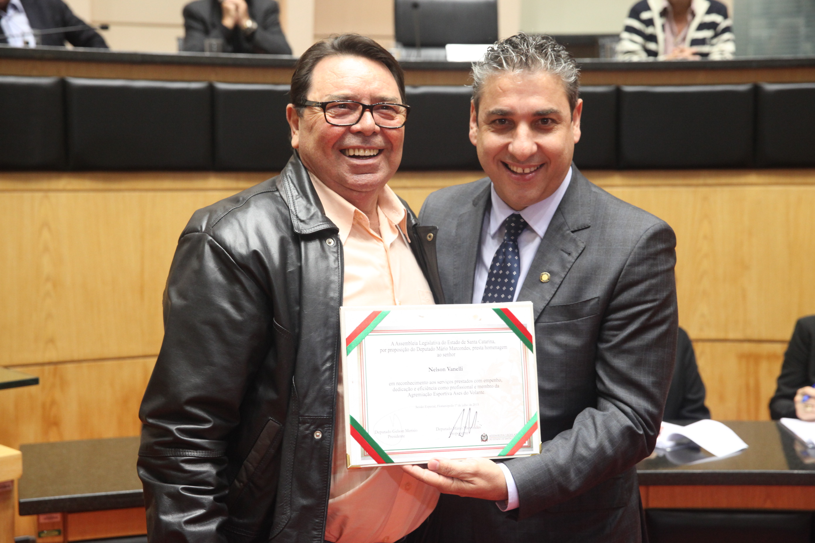 Sessão Especial em homenagem aos motoristas da Alesc. Foto: Fábio Queiroz / Agência AL