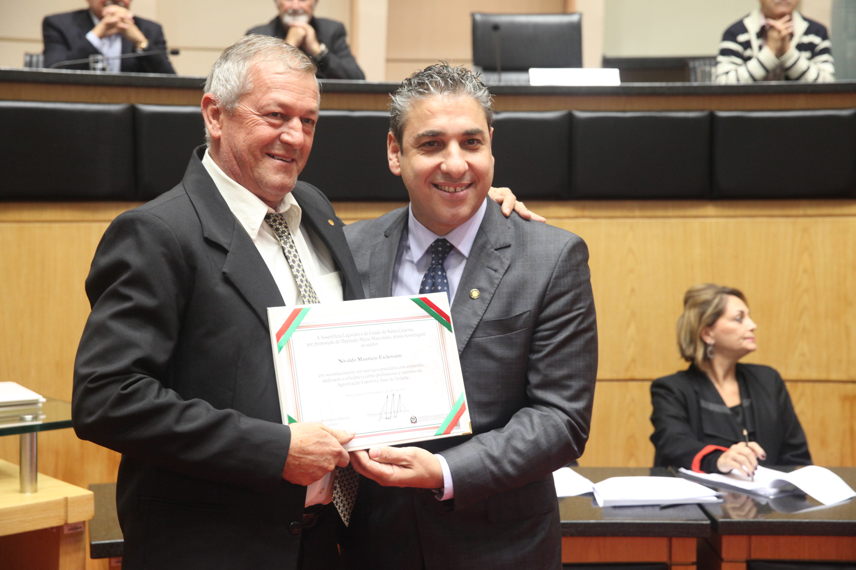 Sessão Especial em homenagem aos motoristas da Alesc. Foto: Fábio Queiroz / Agência AL