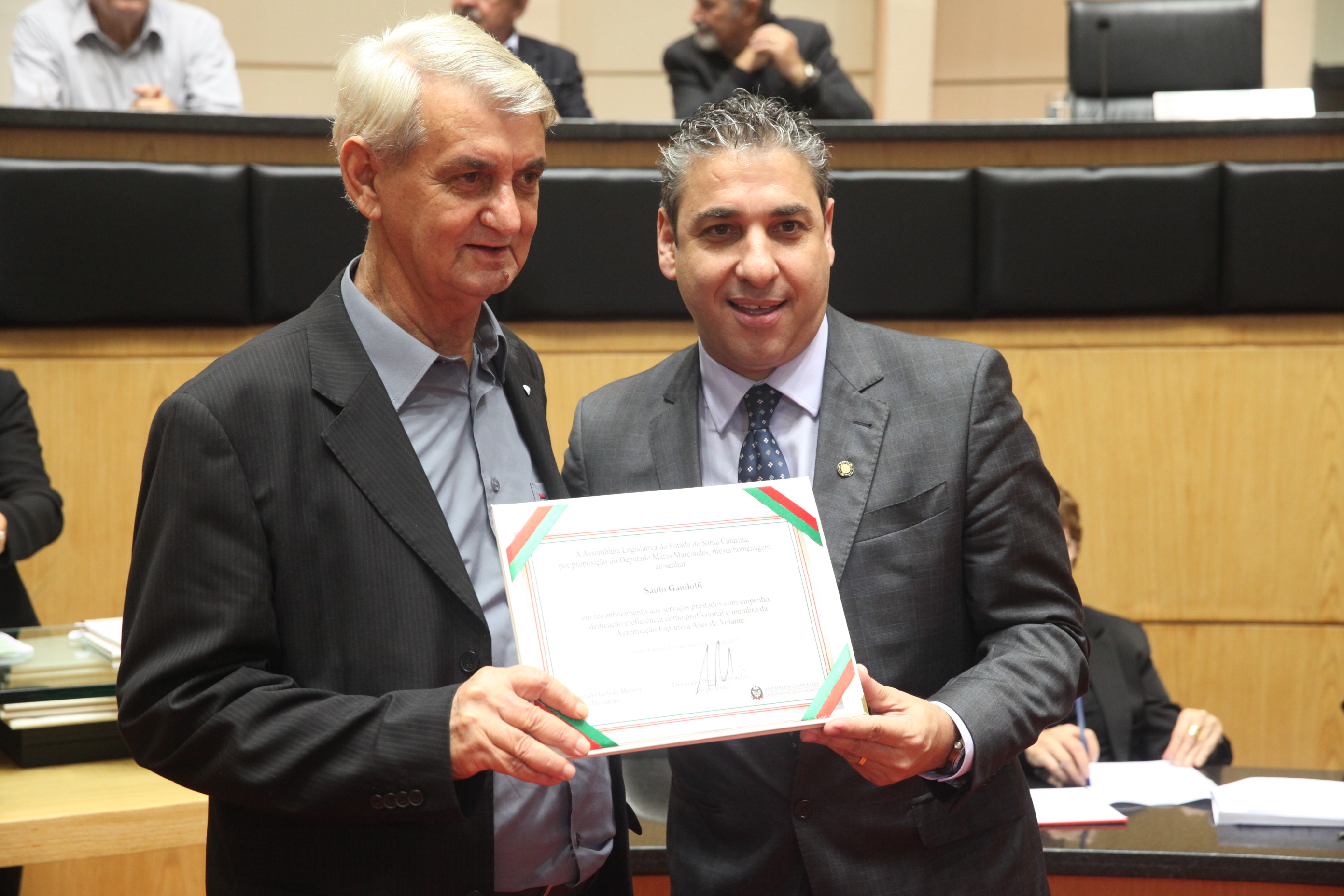 Sessão Especial em homenagem aos motoristas da Alesc. Foto: Fábio Queiroz / Agência AL