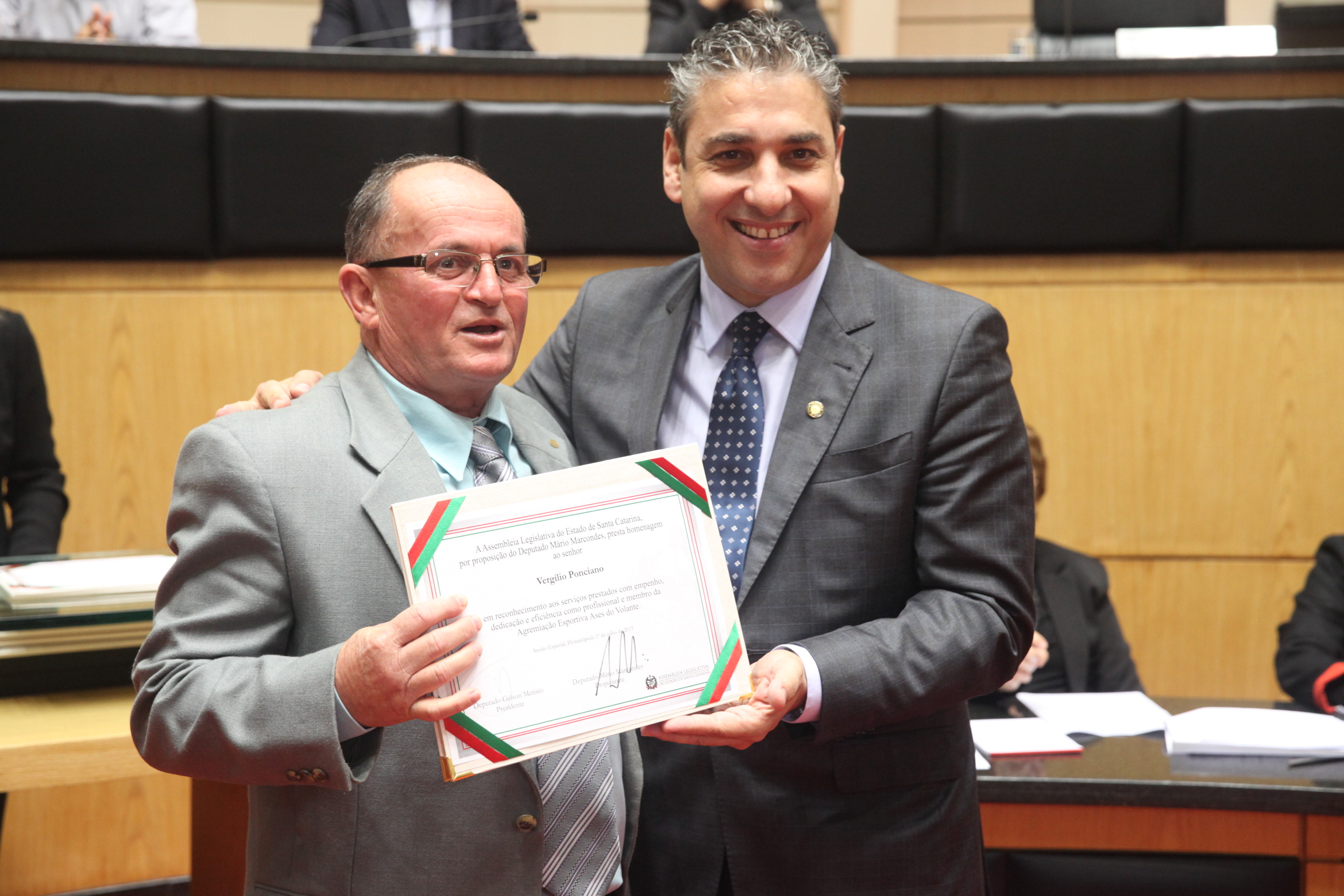 Sessão Especial em homenagem aos motoristas da Alesc. Foto: Fábio Queiroz / Agência AL