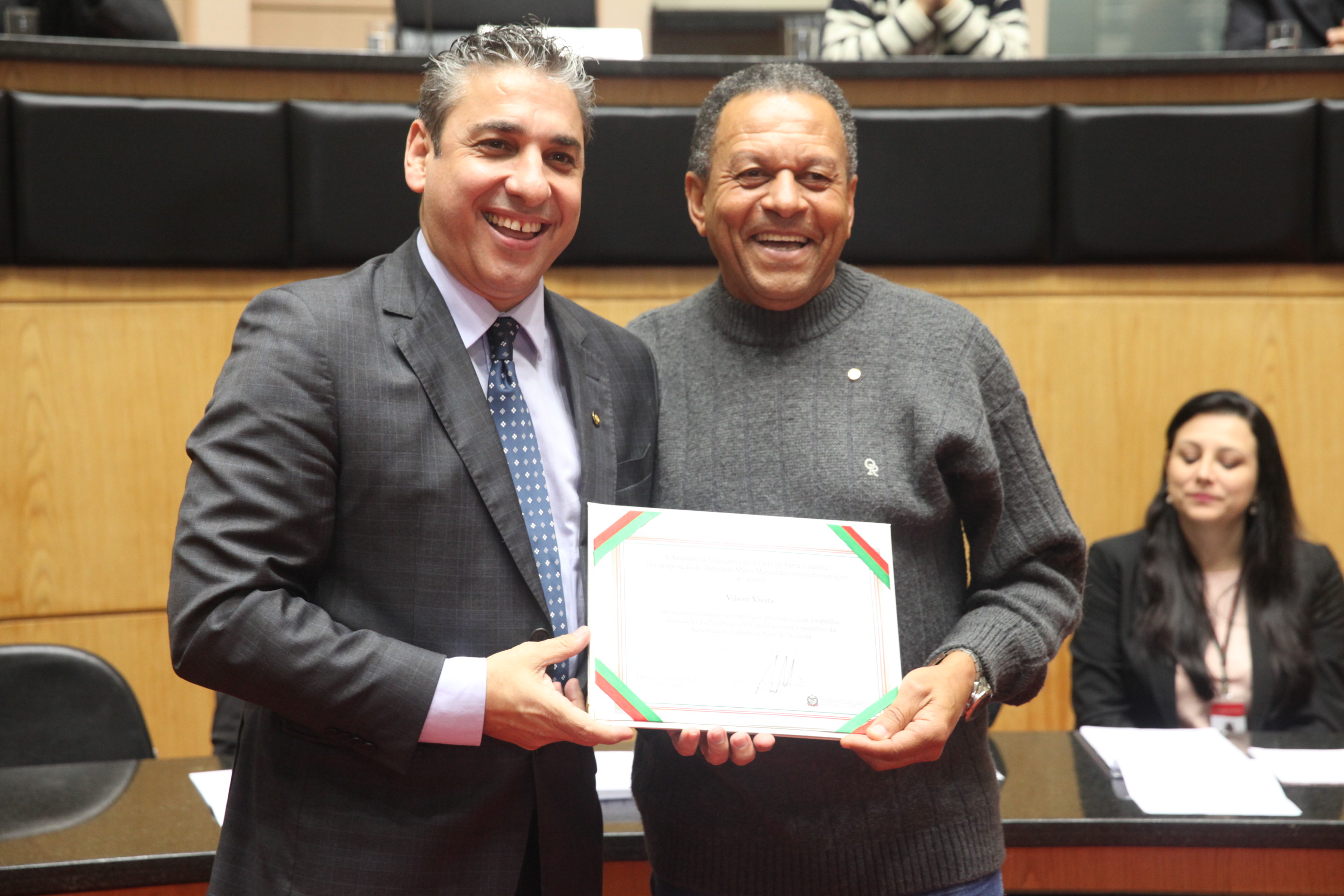 Sessão Especial em homenagem aos motoristas da Alesc. Foto: Fábio Queiroz / Agência AL