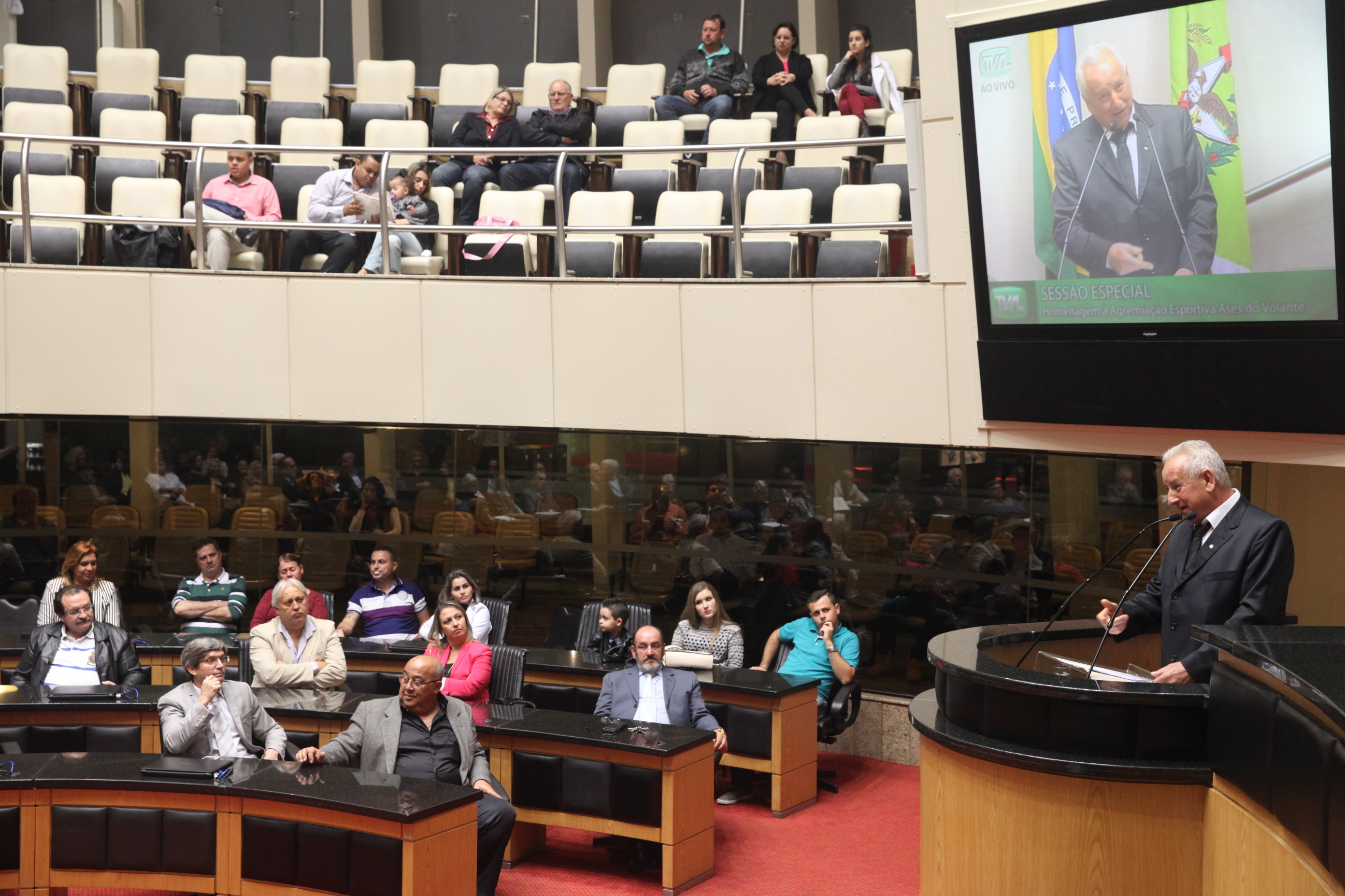 Sessão Especial em homenagem aos motoristas da Alesc. Foto: Fábio Queiroz / Agência AL