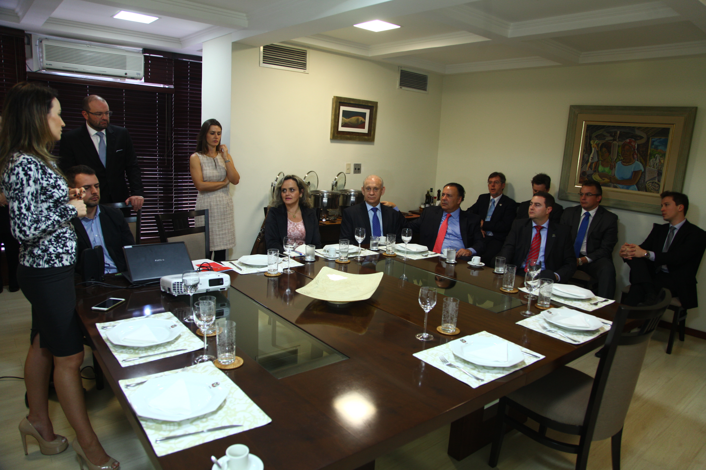 Presidente da Assembleia Legislativa do Paraná, Ademar Traiano, visita Alesc. Foto:  Solon Soares / Agência AL