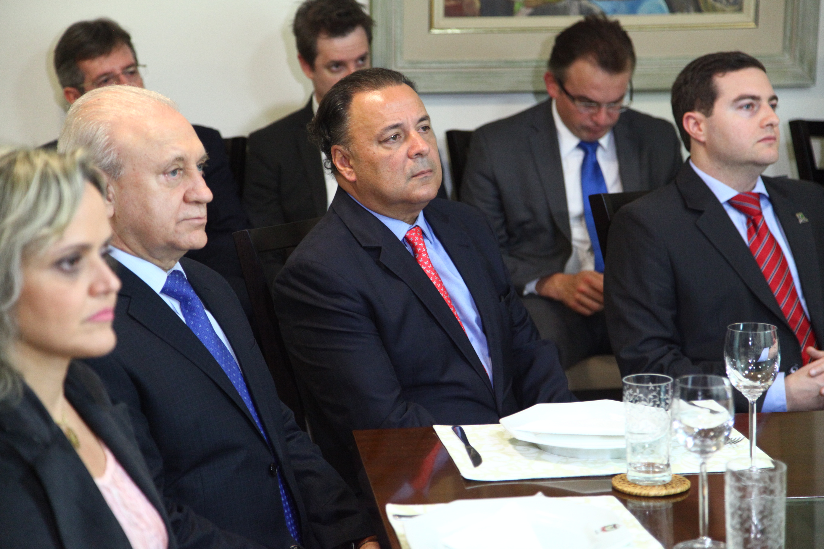 Presidente da Assembleia Legislativa do Paraná, Ademar Traiano, visita Alesc. Foto:  Solon Soares / Agência AL