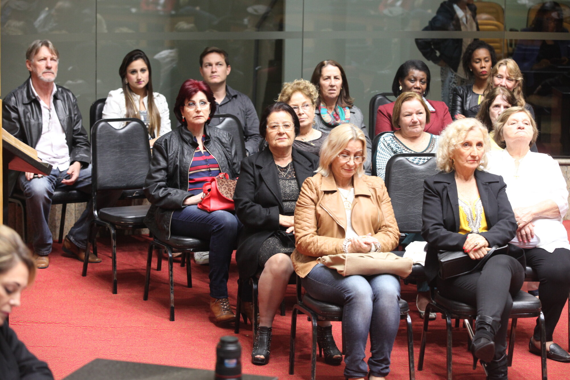 Familiares dos motoristas prestigiaram a solenidade