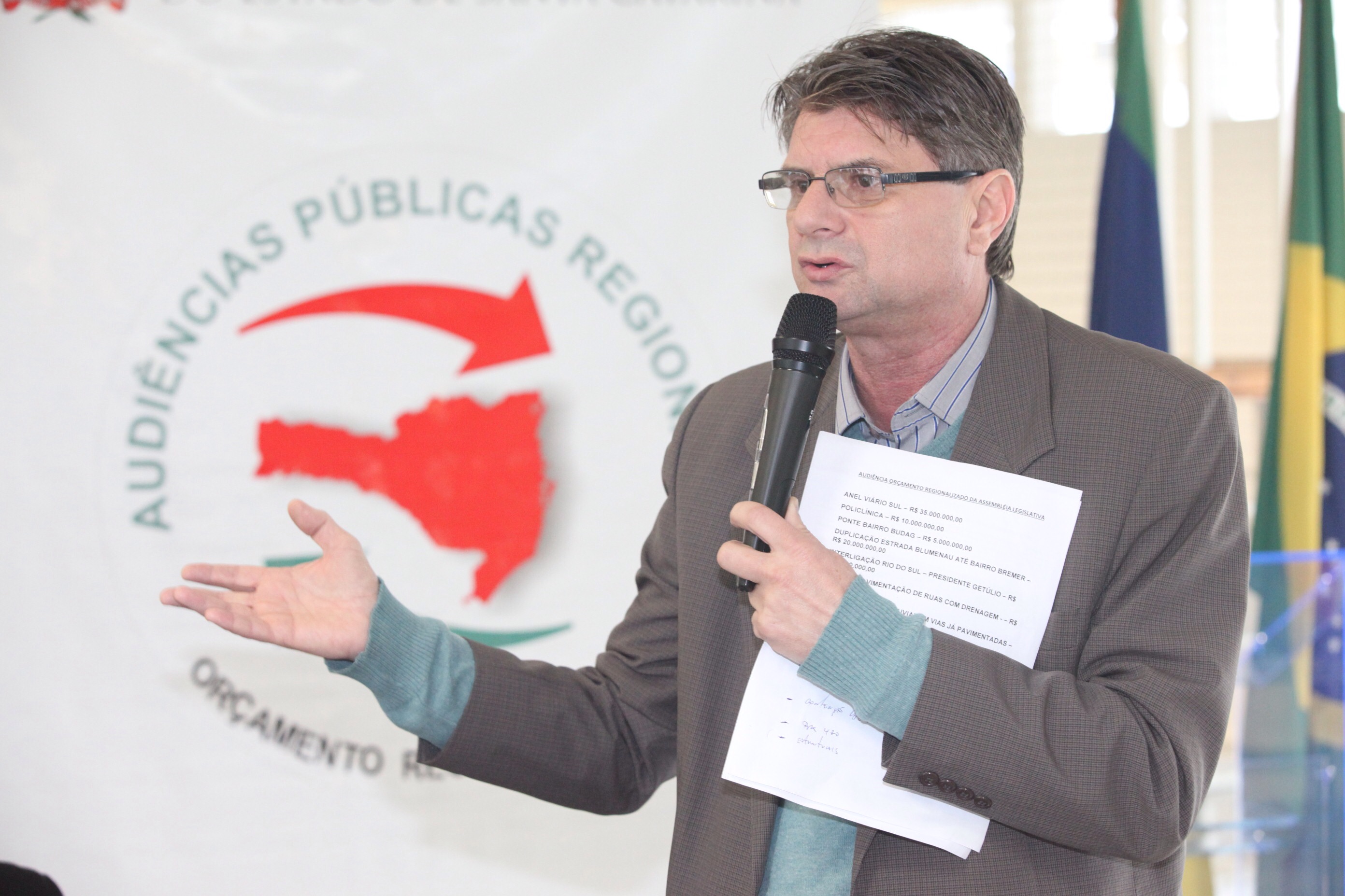 Orçamento Regionalizado - Rio do Sul. Foto: Fábio Queiroz / Agência AL