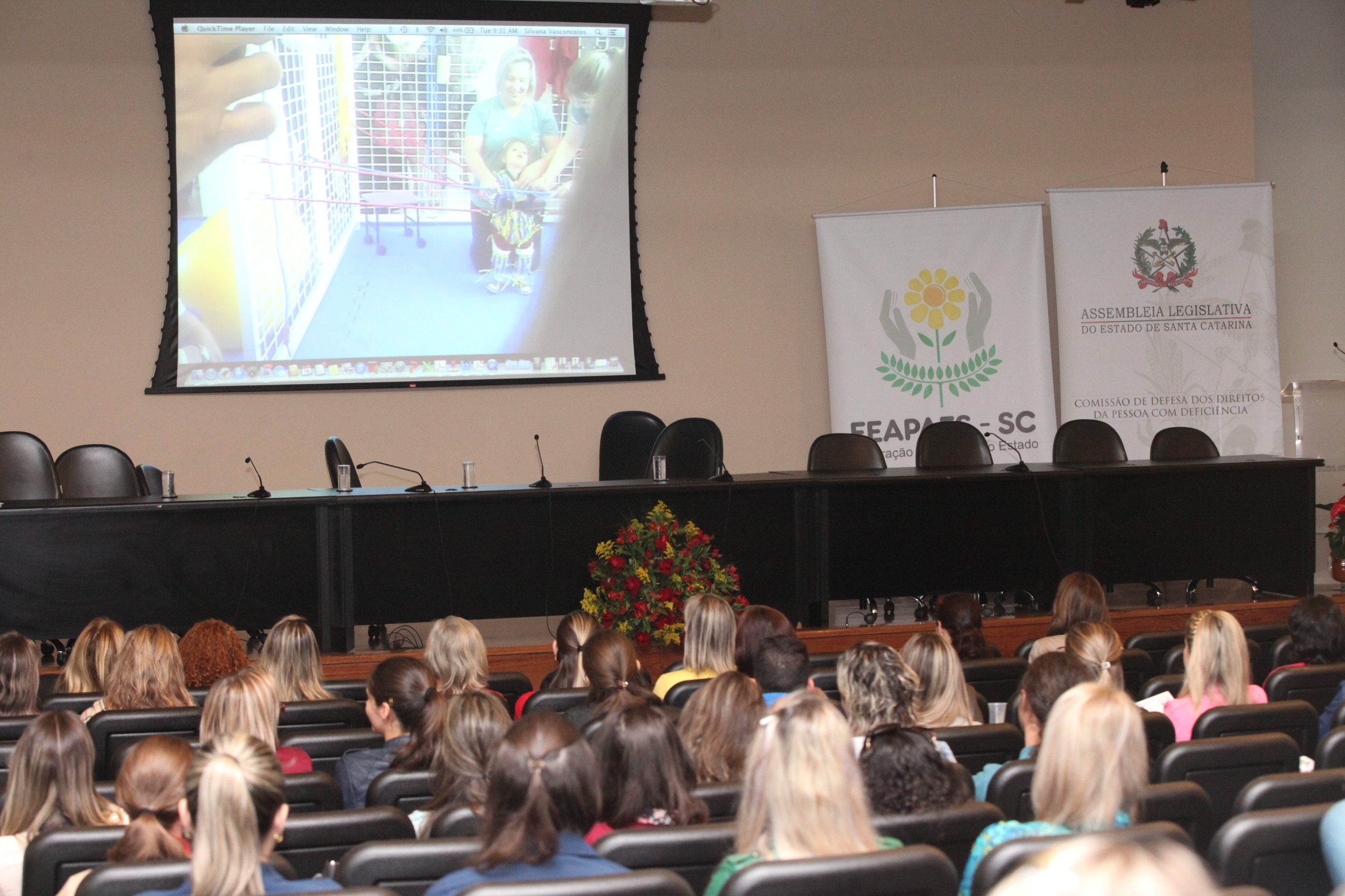 Seminário sobre terapia ocupacional. Foto: Fábio Queiroz / Agência AL