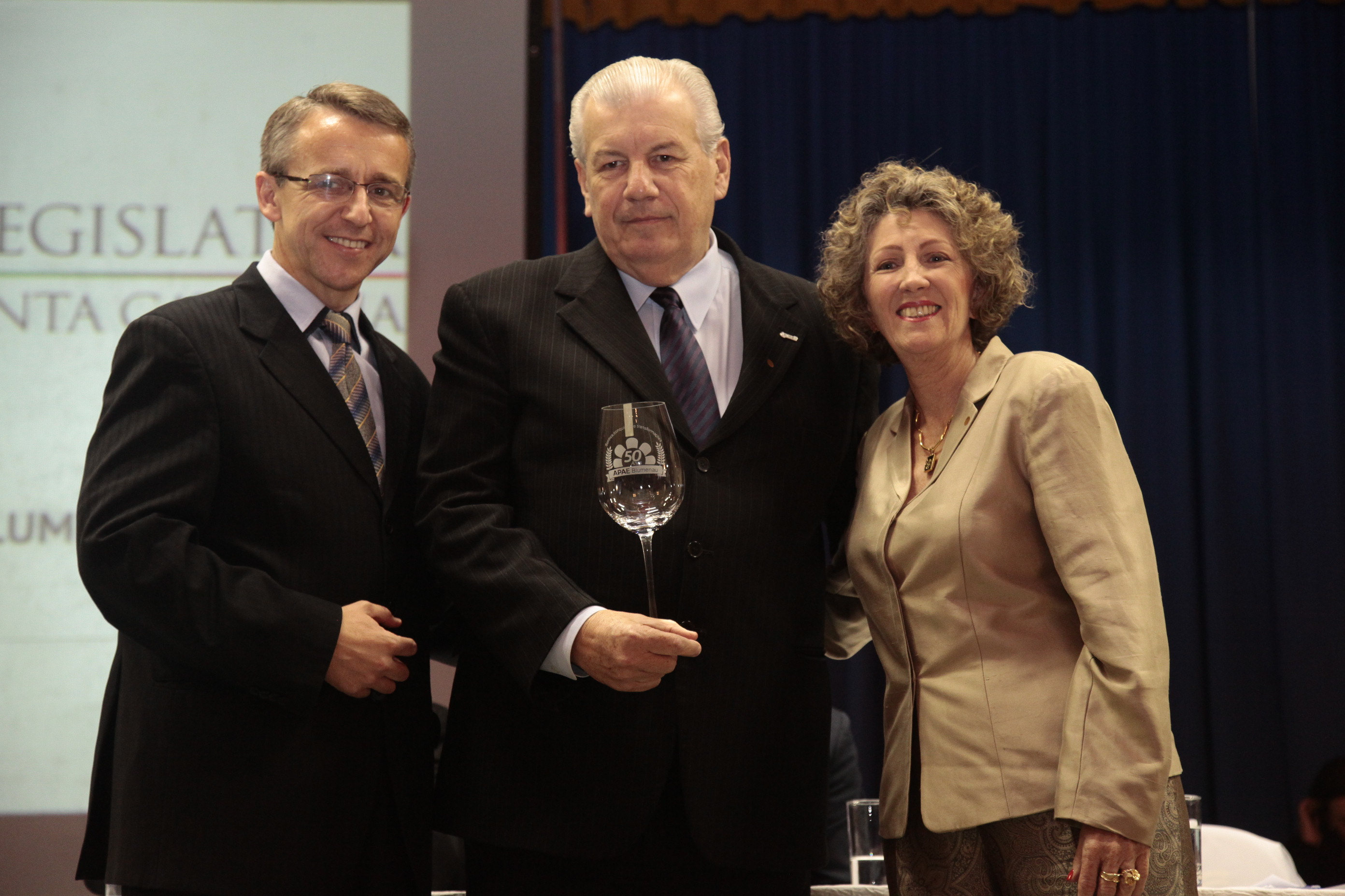 Sessão Solene em homenagem à Associação de Pais e Amigos dos Excepcionais (APAE) de Blumenau pela passagem dos seus 50 anos. Foto: Miriam Zomer/Agência AL
