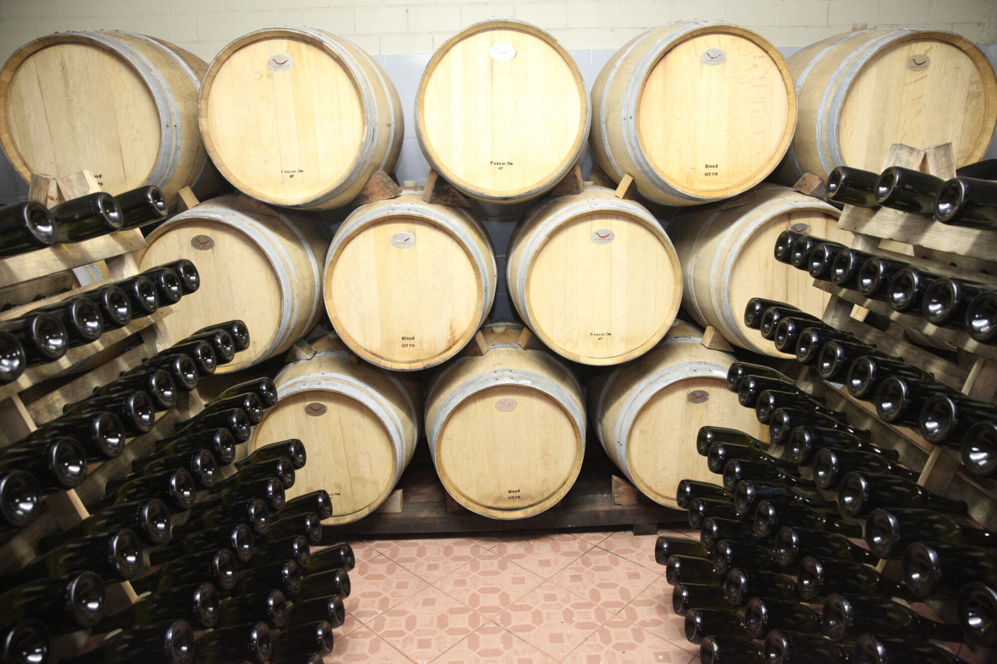 Em barricas e garrafas são acondicionados os diferentes vinhos e espumantes produzidos pelos Panceri. FOTO: Fábio Queiroz / Agência AL