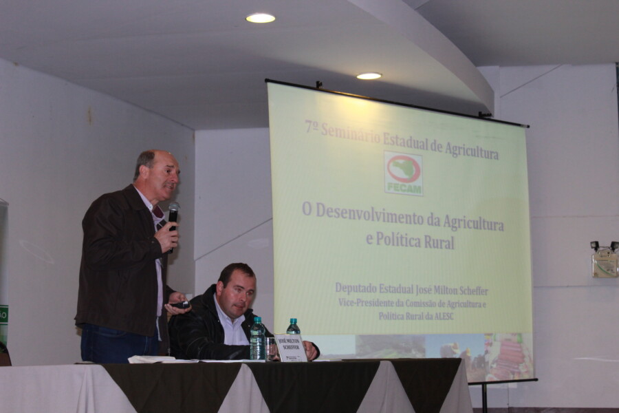Deputado Zé Milton na Expoagro, em Concórdia