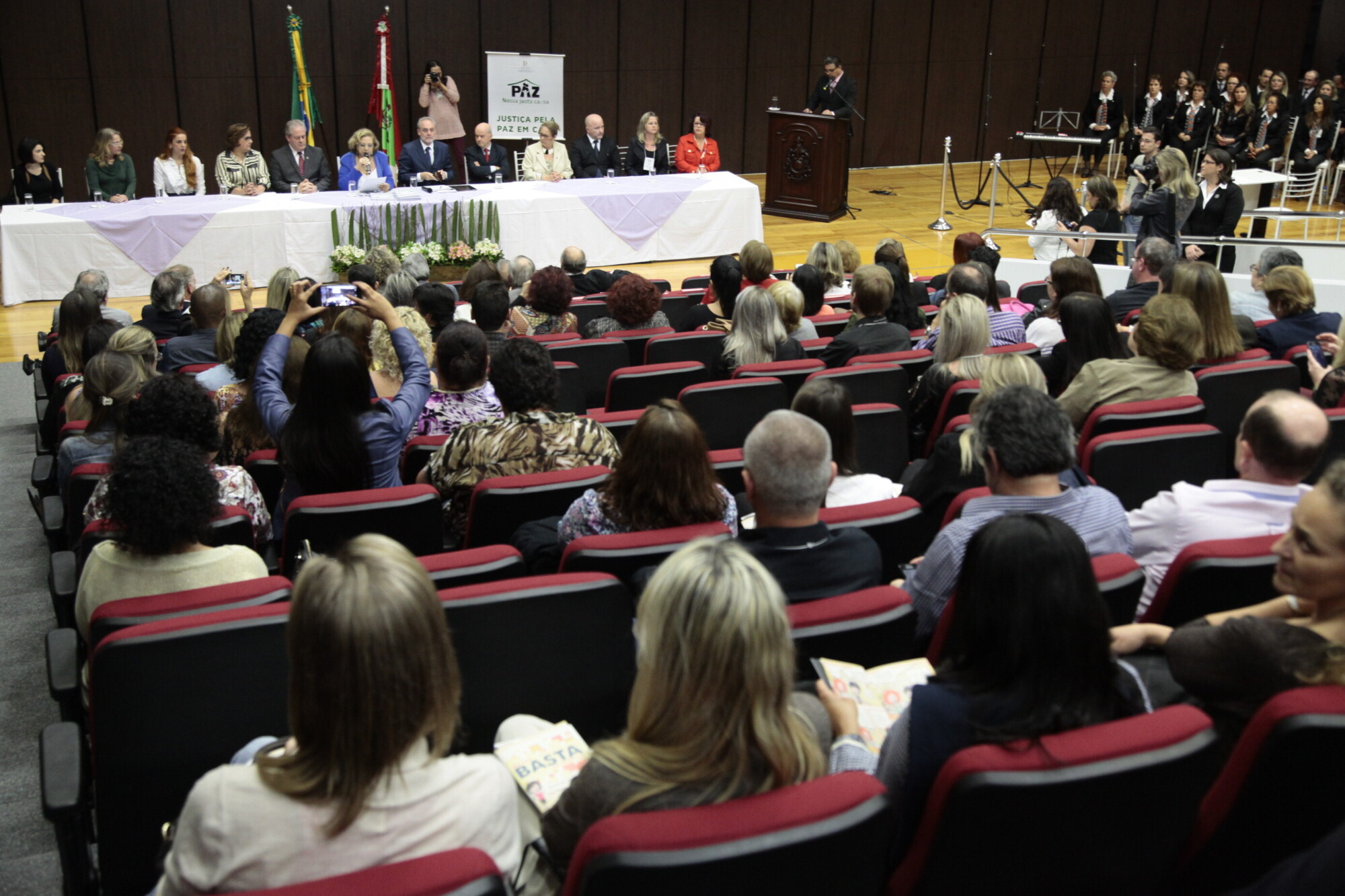Campanha do Judiciário conta com apoio da Assembleia Legislativa e Ministério Público. FOTO: Miriam Zomer/Agência AL