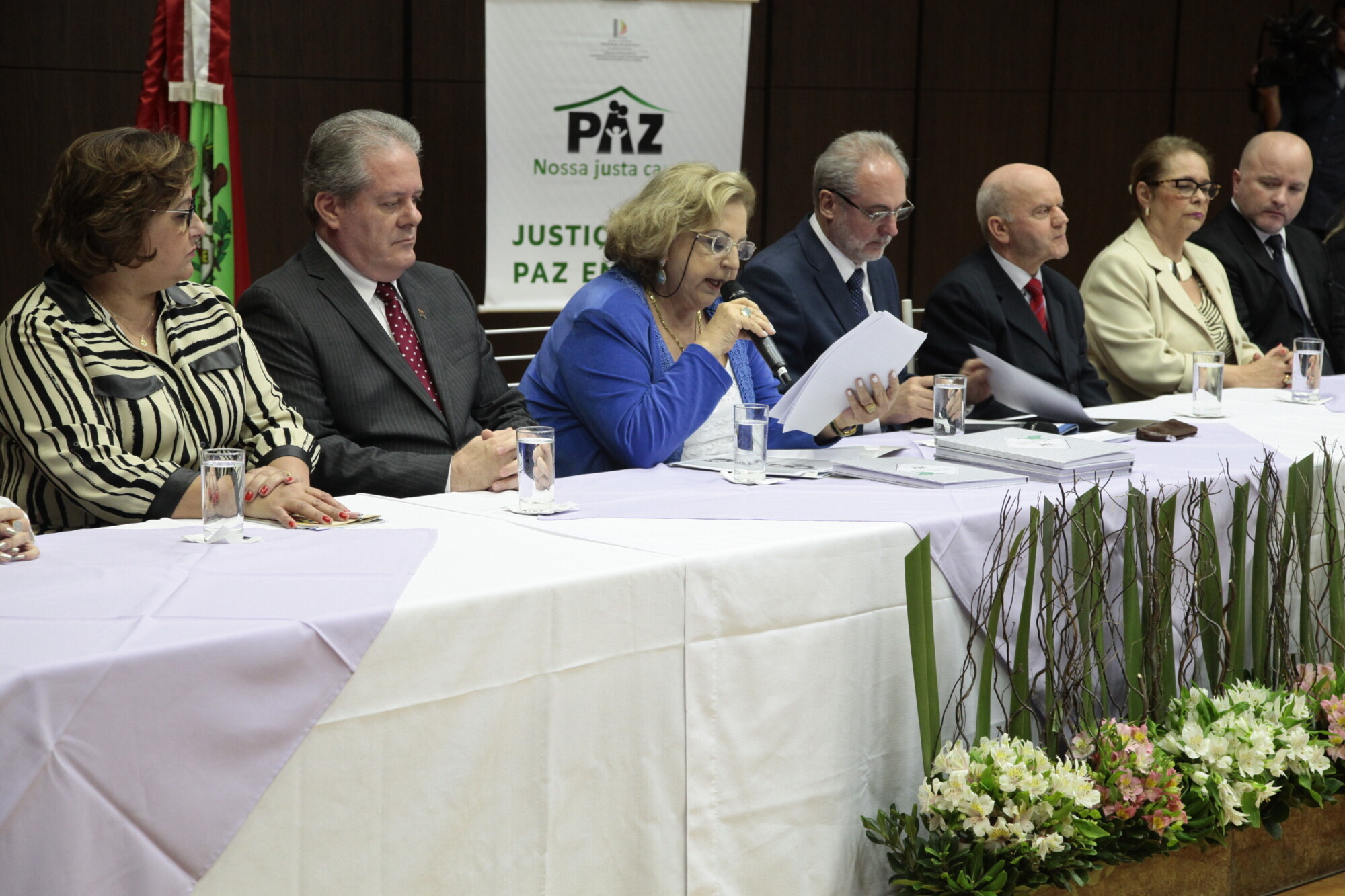 Campanha do Judiciário conta com apoio da Assembleia Legislativa e Ministério Público. FOTO: Miriam Zomer/Agência AL