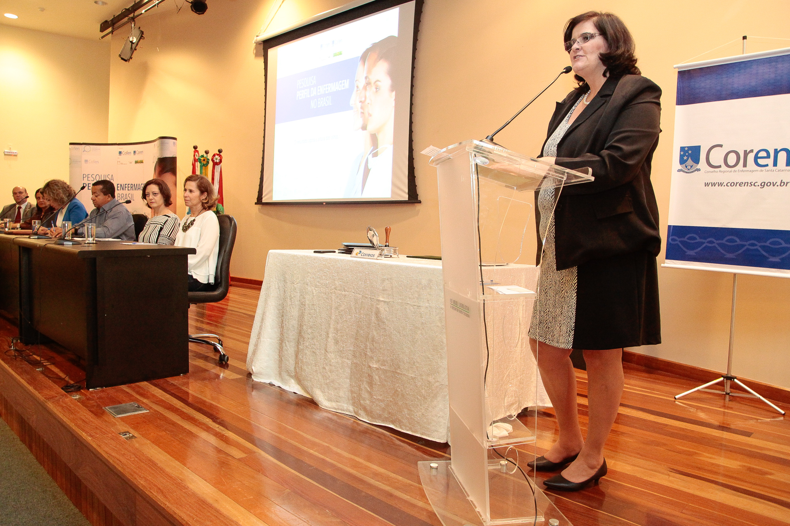 Apresentação do Resultado da Pesquisa: O Perfil da Enfermagem no Brasil e em Santa Catarina. Foto: Miriam Zomer/Agência AL