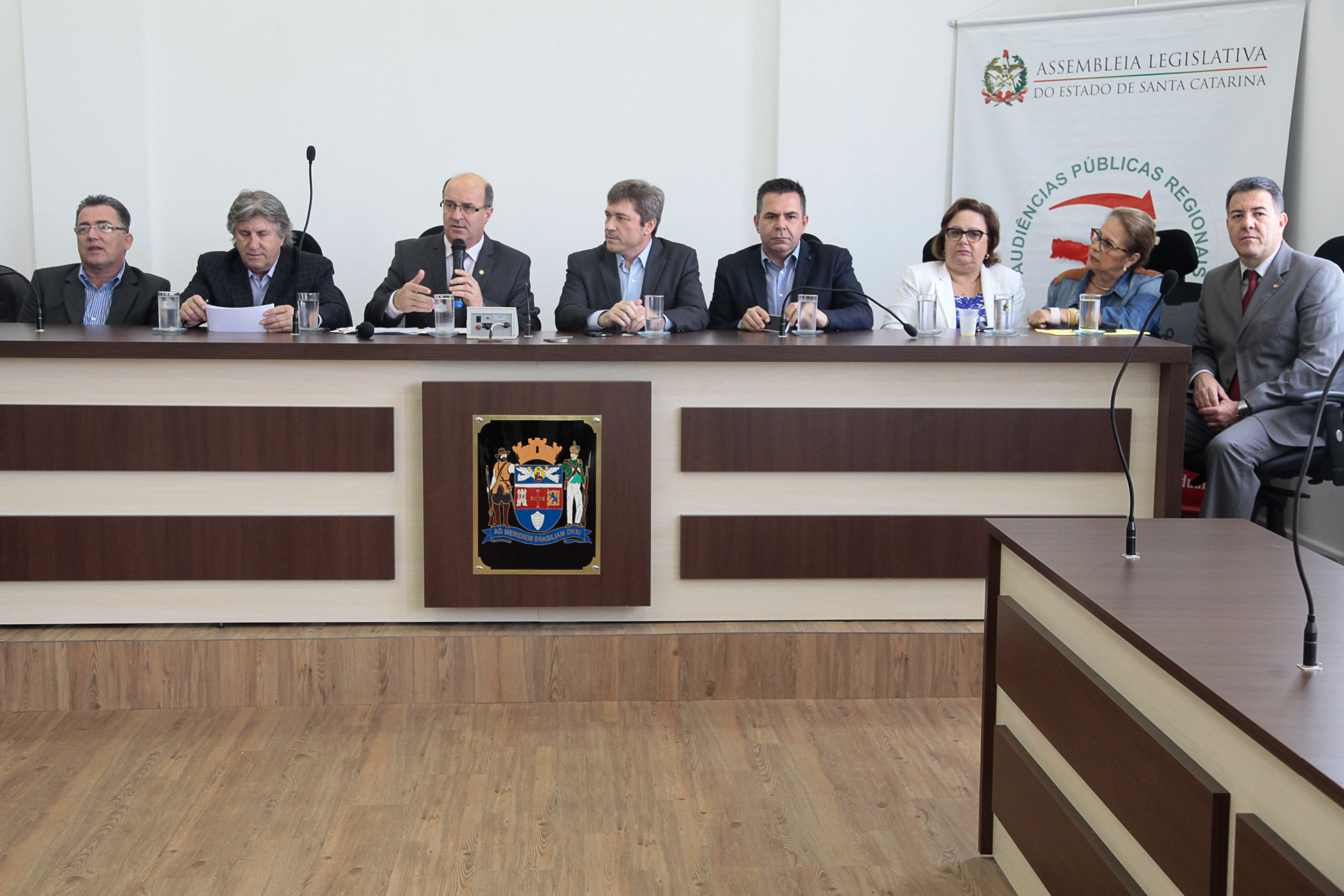 Audiência Pública Regional para o Plano Plurianual 2016-2019 e Lei Orçamentária Anual (LOA) 2016, no município de Laguna. Foto: Miriam Zomer/Agência AL