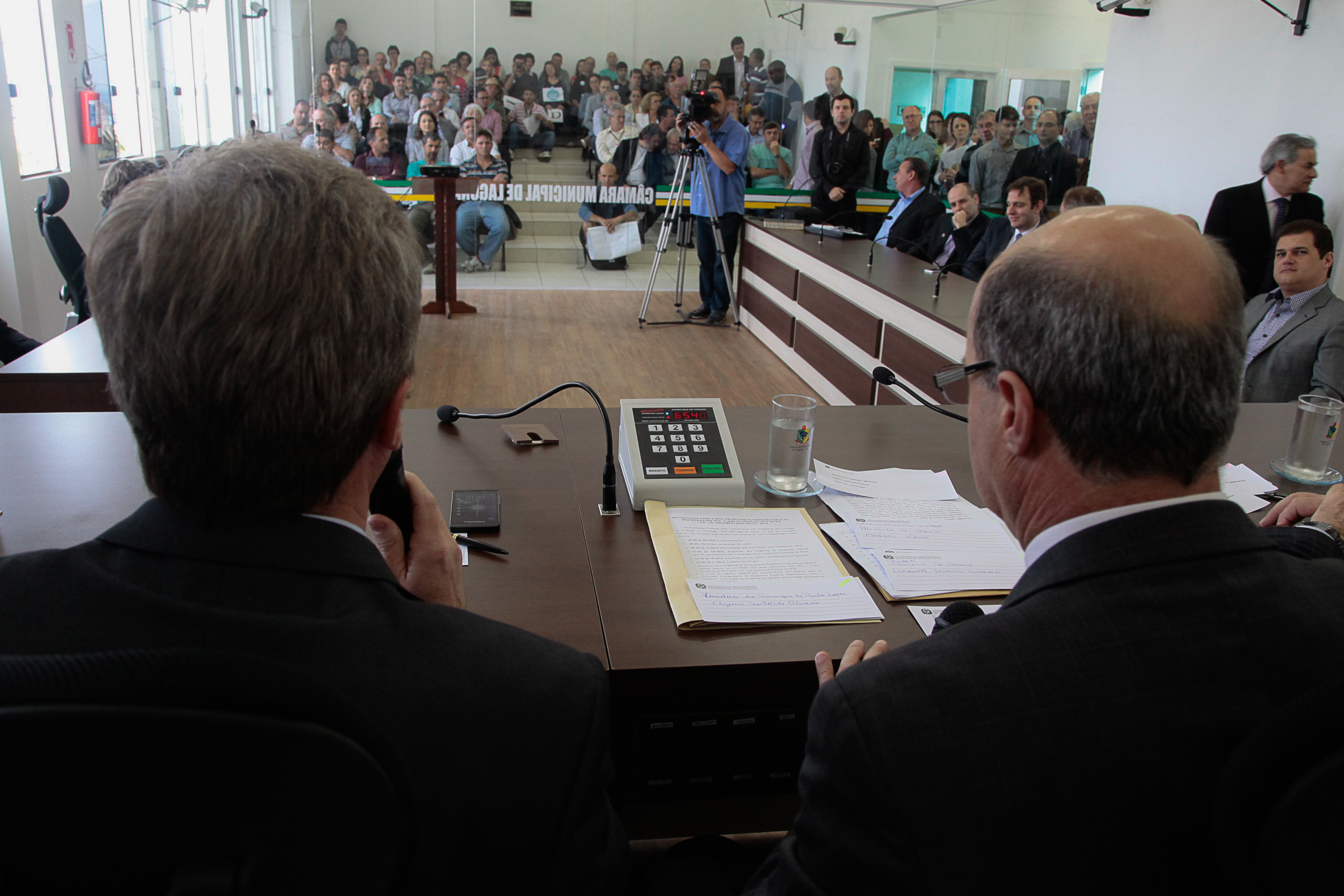 Audiência Pública Regional para o Plano Plurianual 2016-2019 e Lei Orçamentária Anual (LOA) 2016, no município de Laguna. Foto: Miriam Zomer/Agência AL