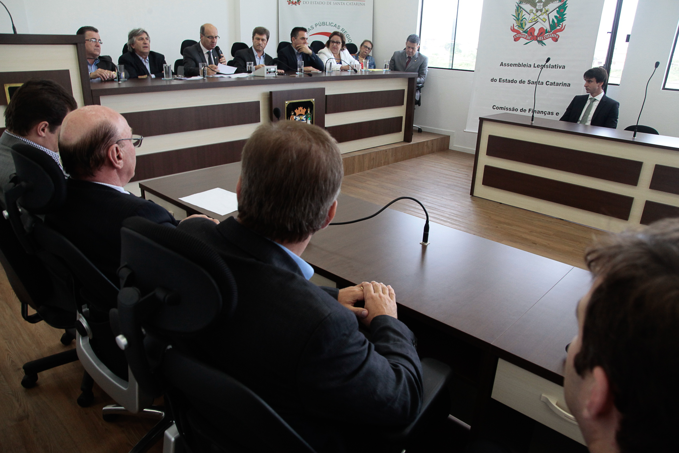 Audiência Pública Regional para o Plano Plurianual 2016-2019 e Lei Orçamentária Anual (LOA) 2016, no município de Laguna. Foto: Miriam Zomer/Agência AL