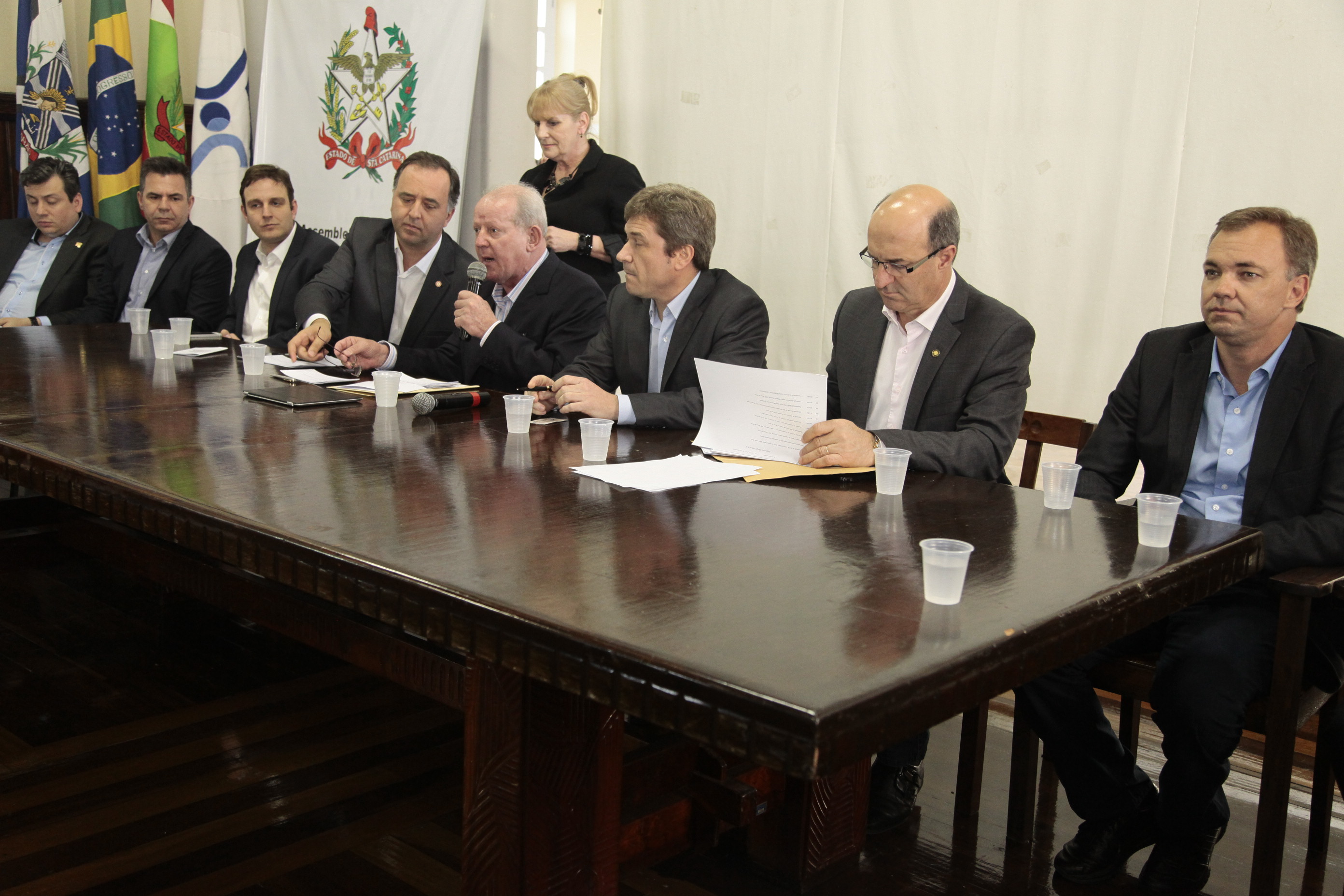 Audiência Pública Regional para o Plano Plurianual 2016-2019 e Lei Orçamentária Anual (LOA) 2016, no município de Tubarão. Fotos: Miriam Zomer/Agência AL