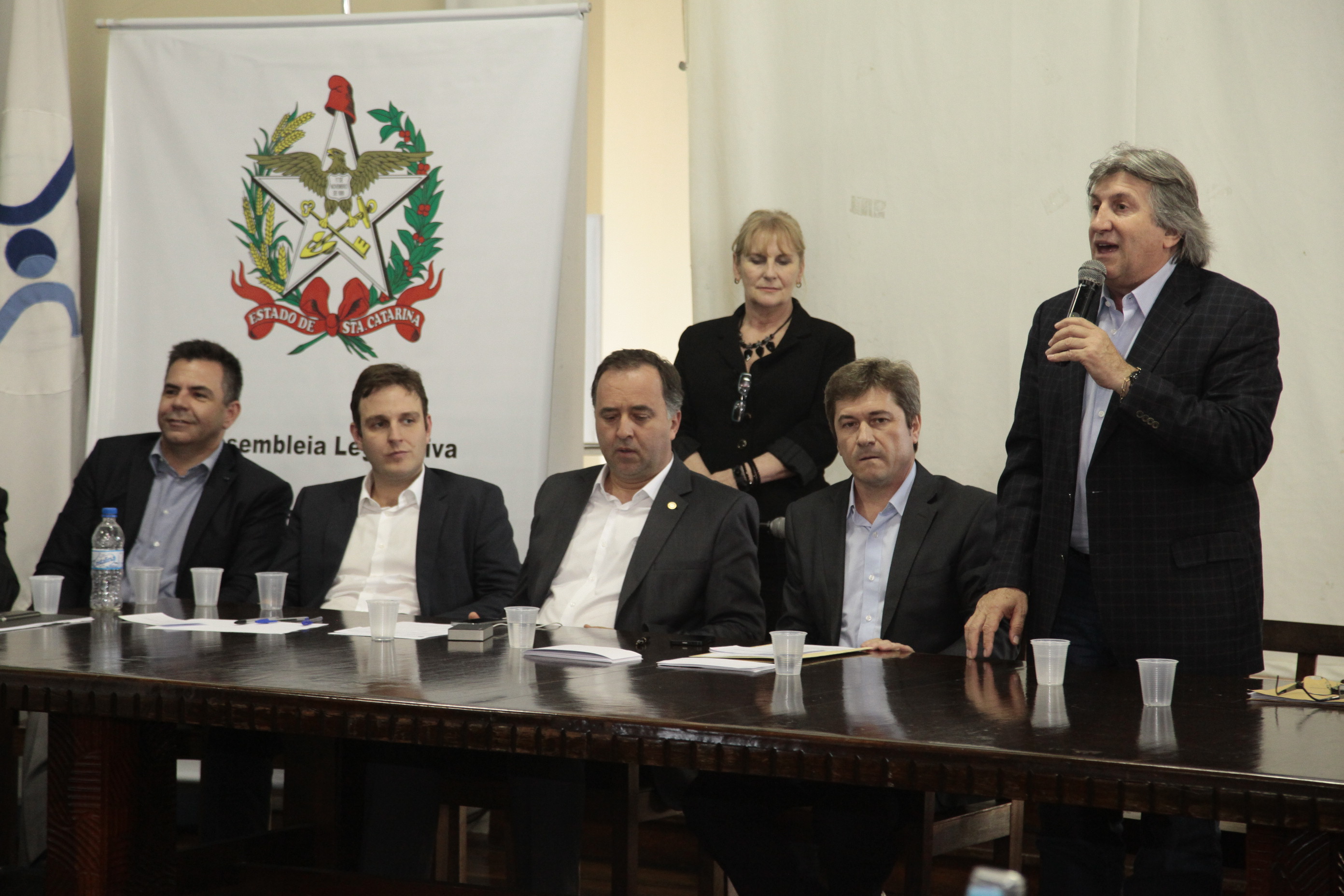 Audiência Pública Regional para o Plano Plurianual 2016-2019 e Lei Orçamentária Anual (LOA) 2016, no município de Tubarão. Foto: Miriam Zomer/Agência AL