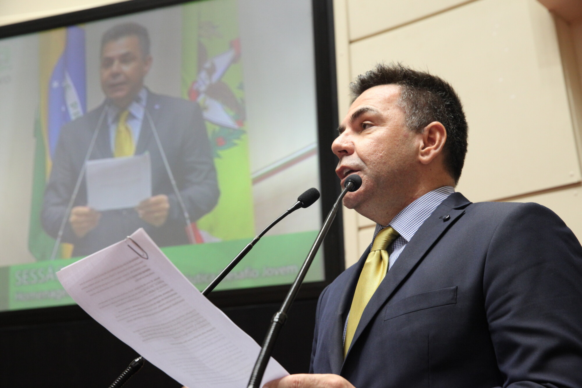 Deputado Luiz Fernando Vampiro foi o proponente da sessão especial. FOTO: Fábio Queiroz / Agência AL