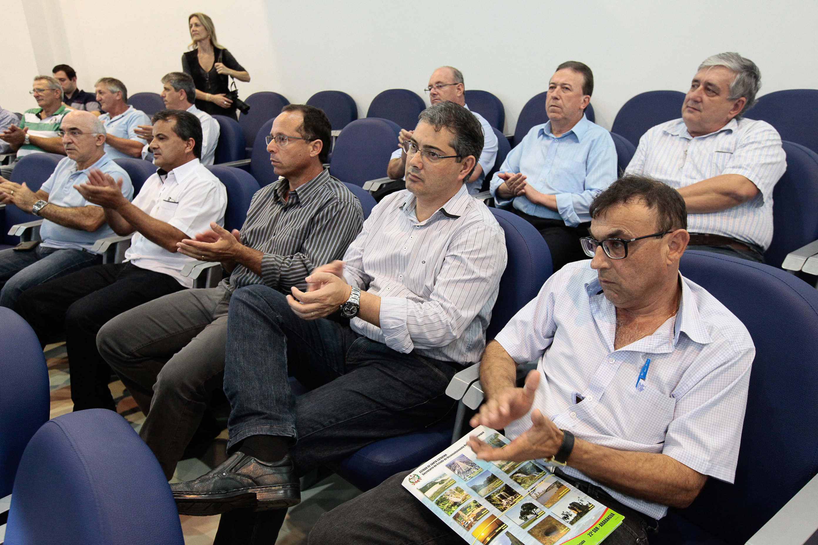 Audiência Pública Regional para o Plano Plurianual 2016-2019 e Lei Orçamentária Anual (LOA) 2016, no município de Araranguá. Foto: Miriam Zomer/Agência AL