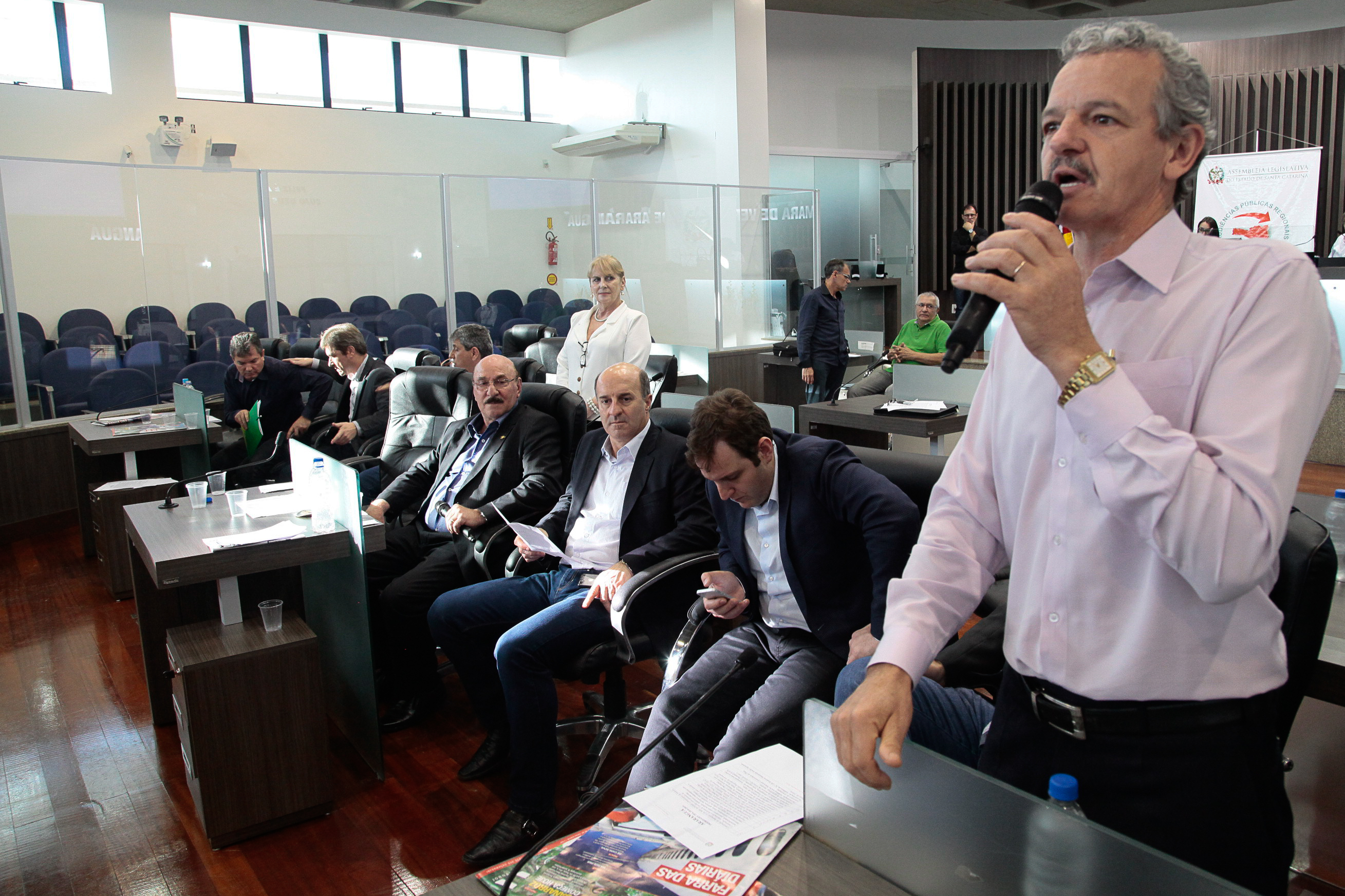 Audiência Pública Regional para o Plano Plurianual 2016-2019 e Lei Orçamentária Anual (LOA) 2016, no município de Araranguá. Foto: Miriam Zomer/Agência AL