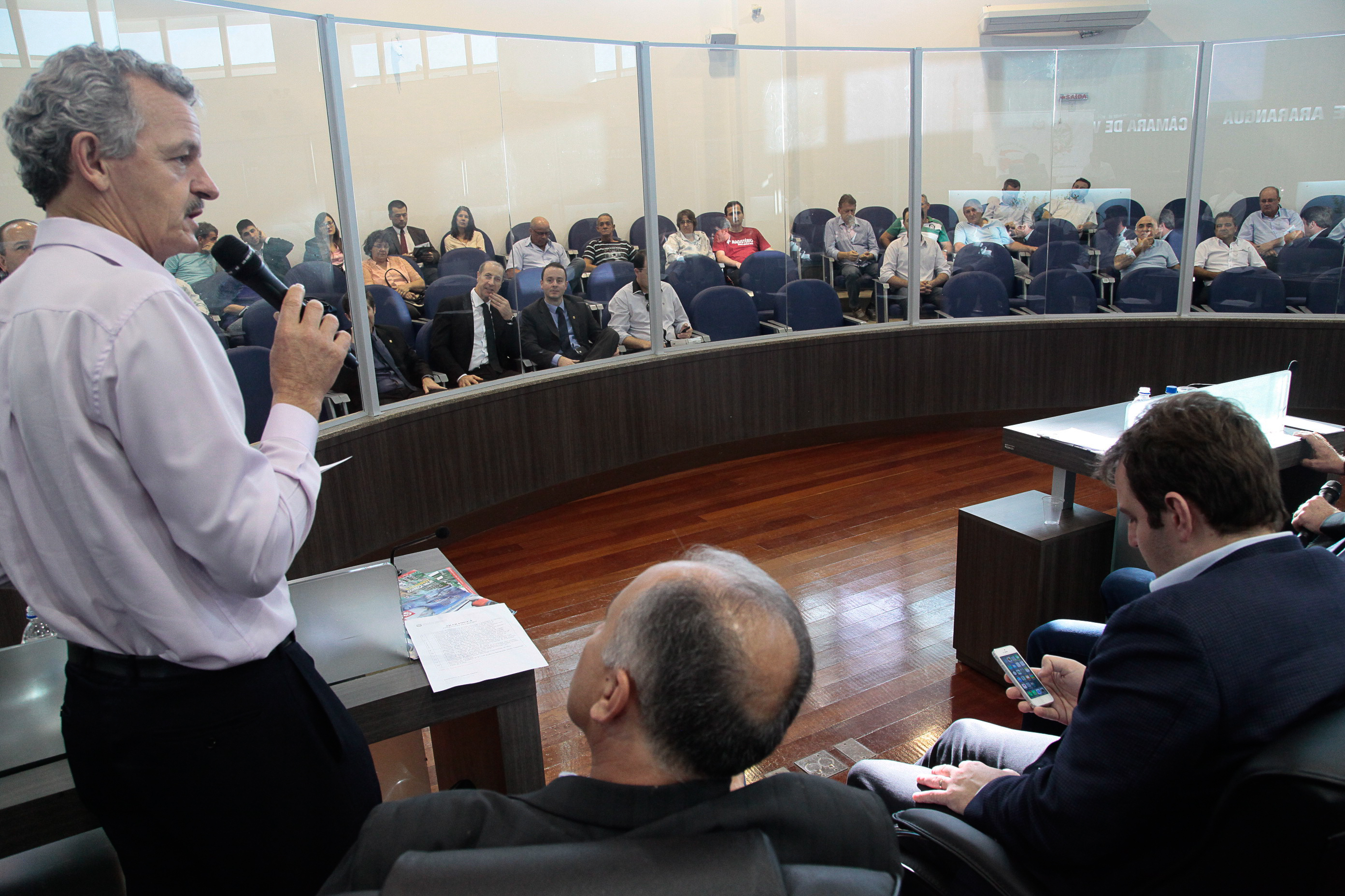 Audiência Pública Regional para o Plano Plurianual 2016-2019 e Lei Orçamentária Anual (LOA) 2016, no município de Araranguá. Foto: Miriam Zomer/Agência AL