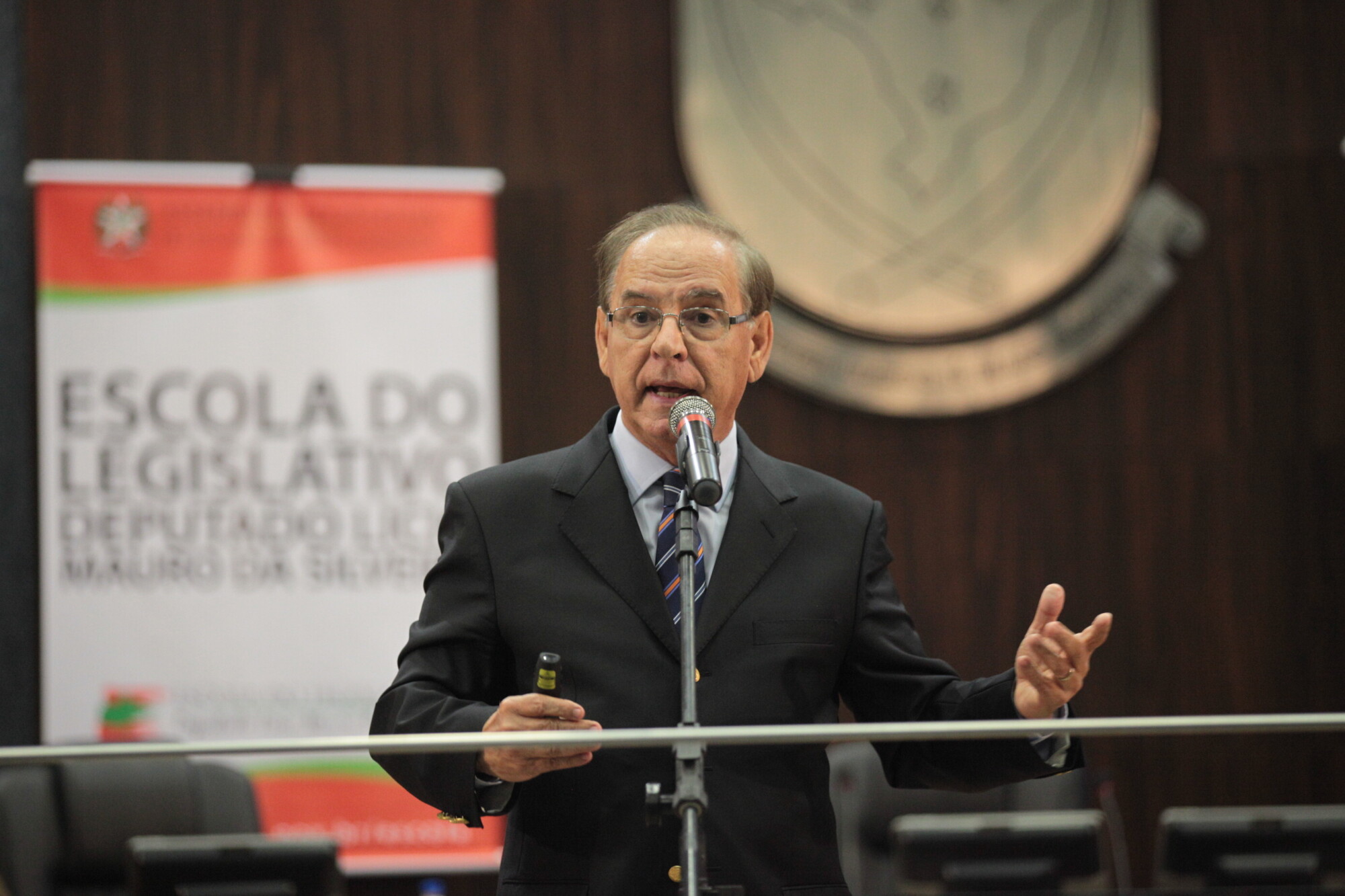 Moacir Pereira fala sobre mídias sociais no Semap. FOTO: Solon Soares/Agência AL