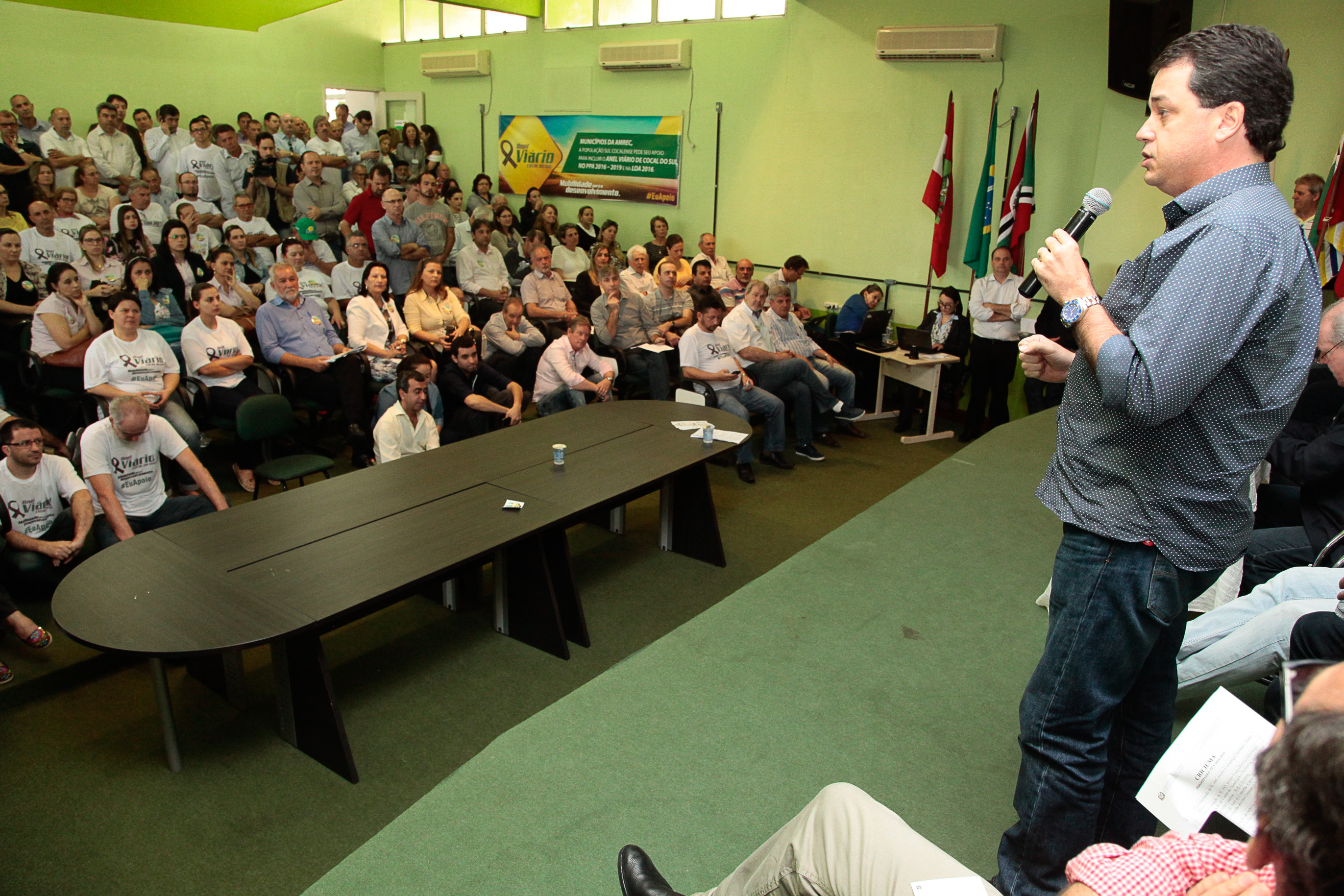 Audiência Pública Regional para o Plano Plurianual 2016-2019 e Lei Orçamentária Anual (LOA) 2016, no município de Criciúma. Foto: Miriam Zomer/Agência AL