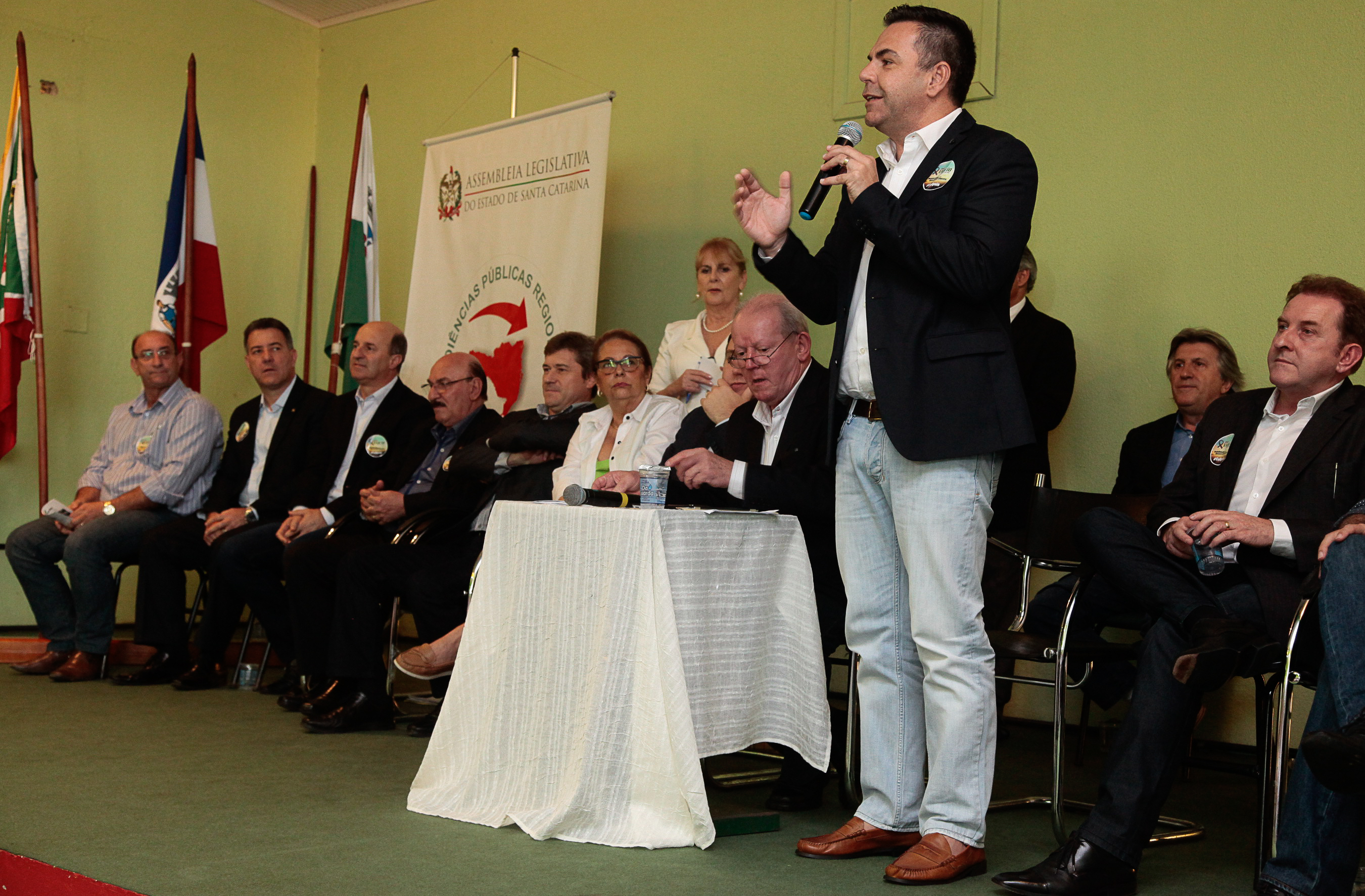 Audiência Pública Regional para o Plano Plurianual 2016-2019 e Lei Orçamentária Anual (LOA) 2016, no município de Criciúma. Foto: Miriam Zomer/Agência AL