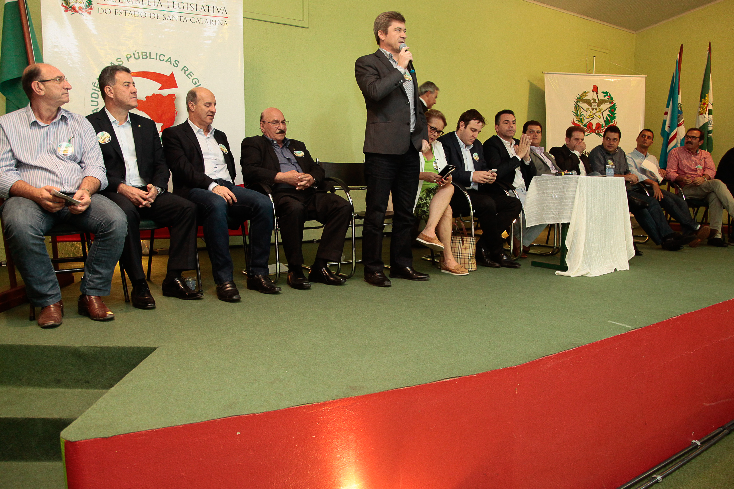 Audiência Pública Regional para o Plano Plurianual 2016-2019 e Lei Orçamentária Anual (LOA) 2016, no município de Criciúma. Foto: Miriam Zomer/Agência AL