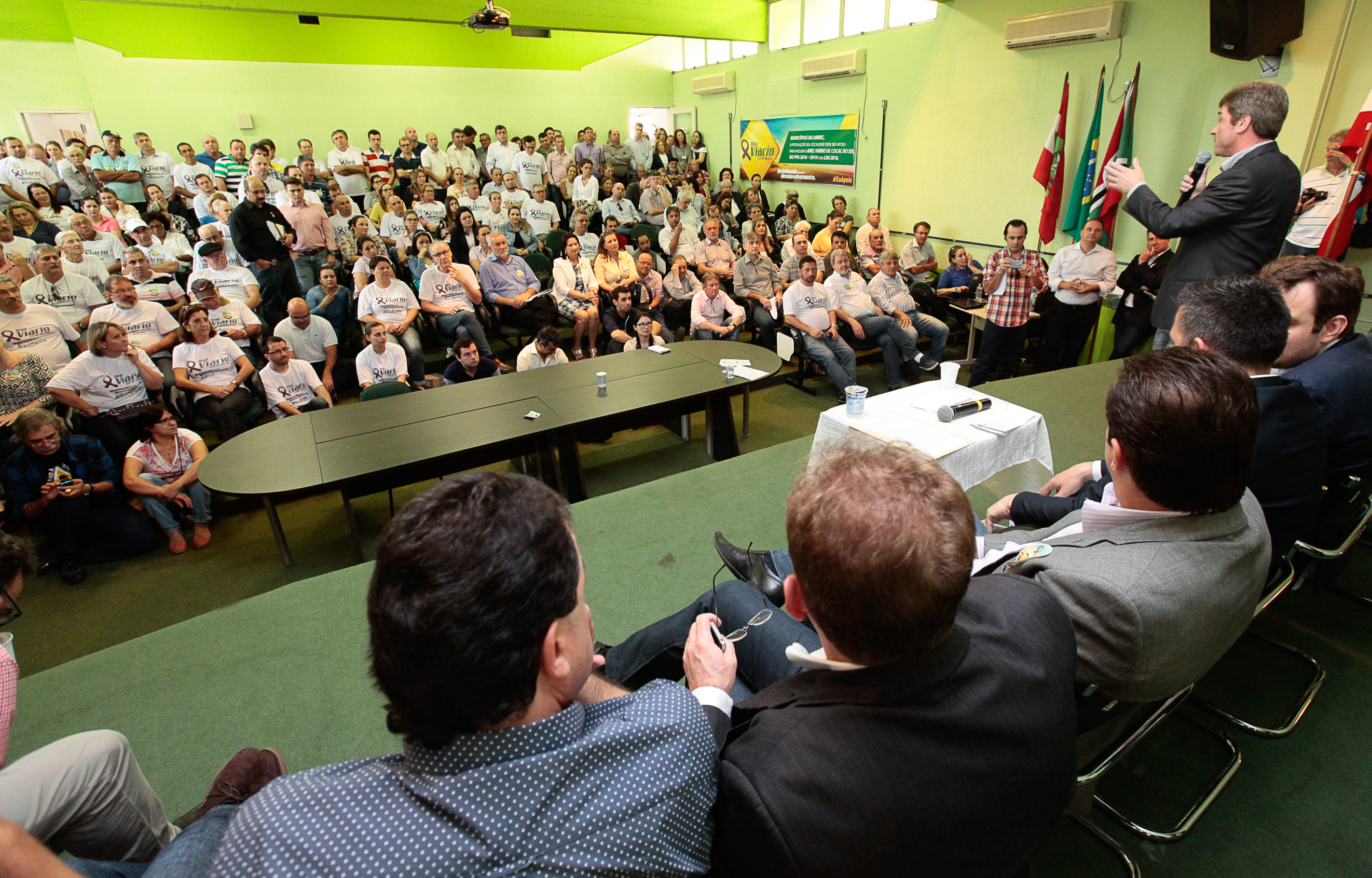 Audiência Pública Regional para o Plano Plurianual 2016-2019 e Lei Orçamentária Anual (LOA) 2016, no município de Criciúma. Foto: Miriam Zomer/Agência AL