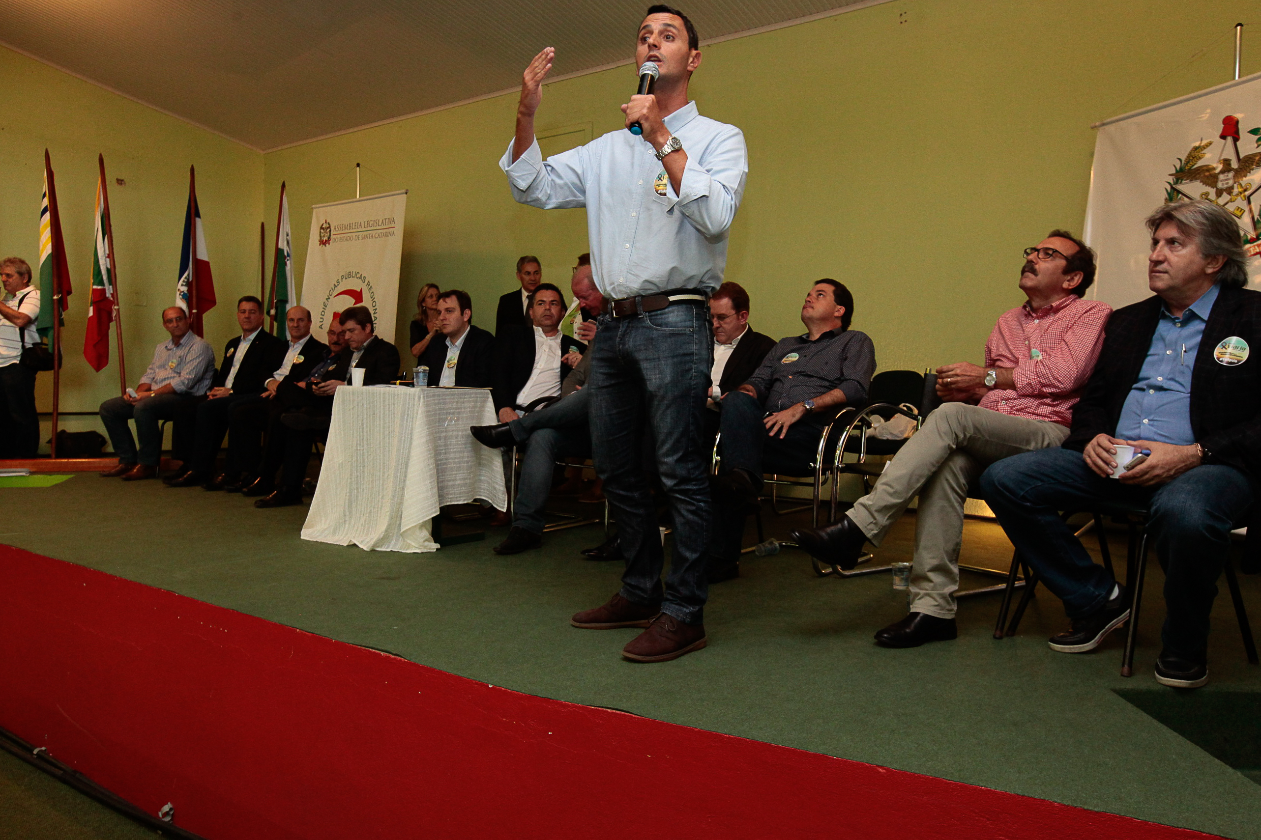 Audiência Pública Regional para o Plano Plurianual 2016-2019 e Lei Orçamentária Anual (LOA) 2016, no município de Criciúma. Foto: Miriam Zomer/Agência AL